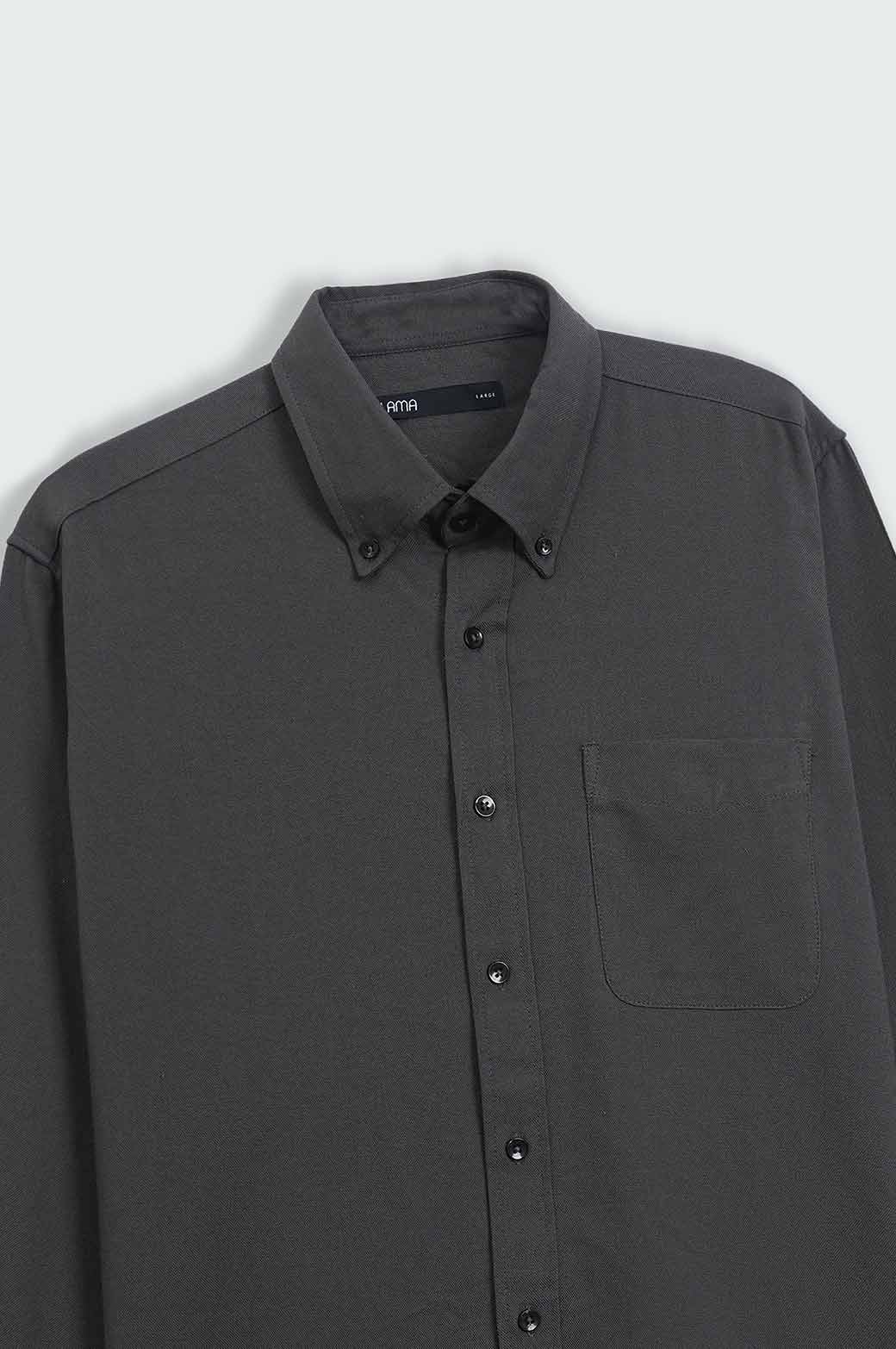 DARK GREY OXFORD SHIRT