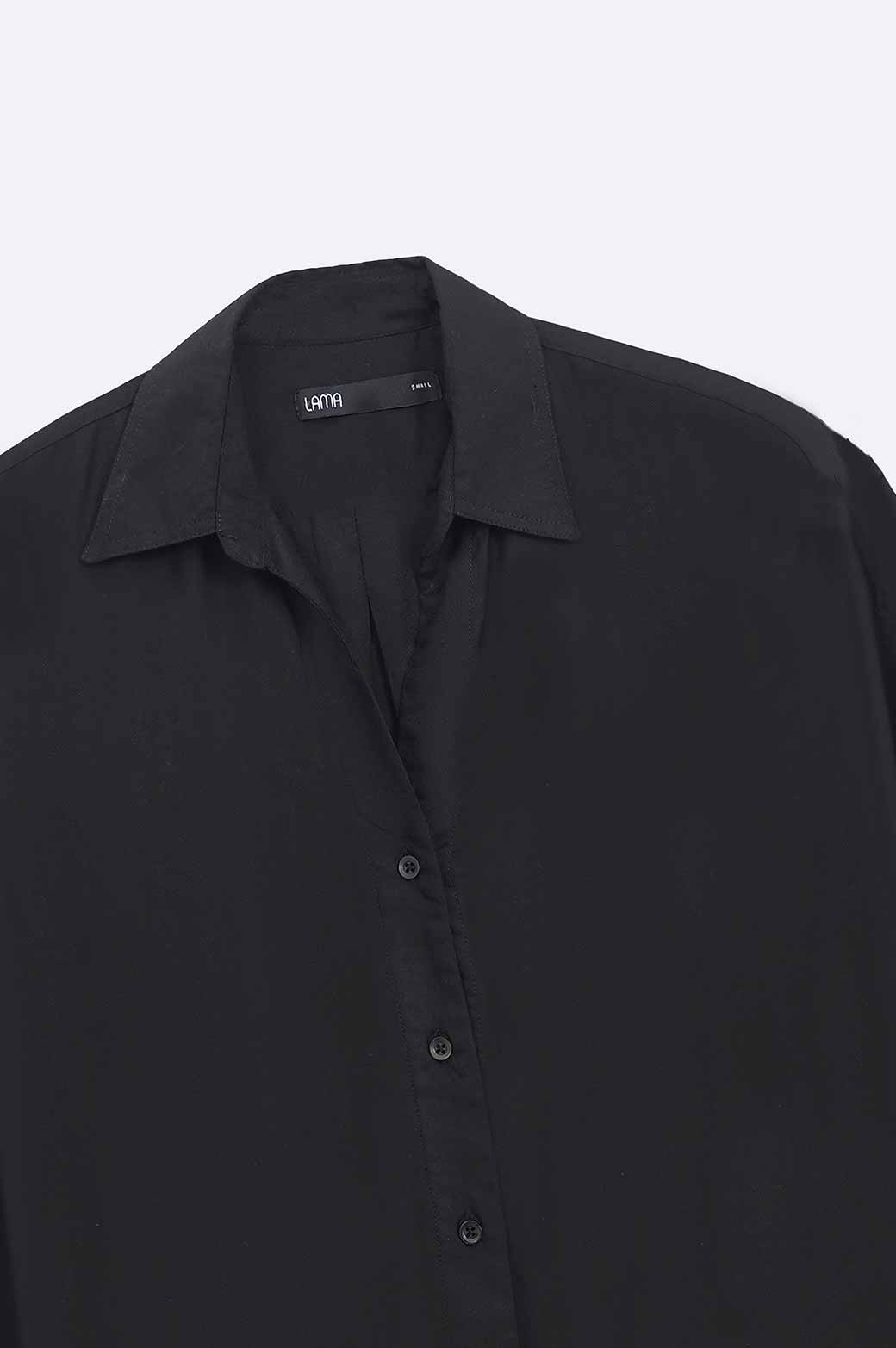 BLACK BASIC BUTTON DOWN SHIRT