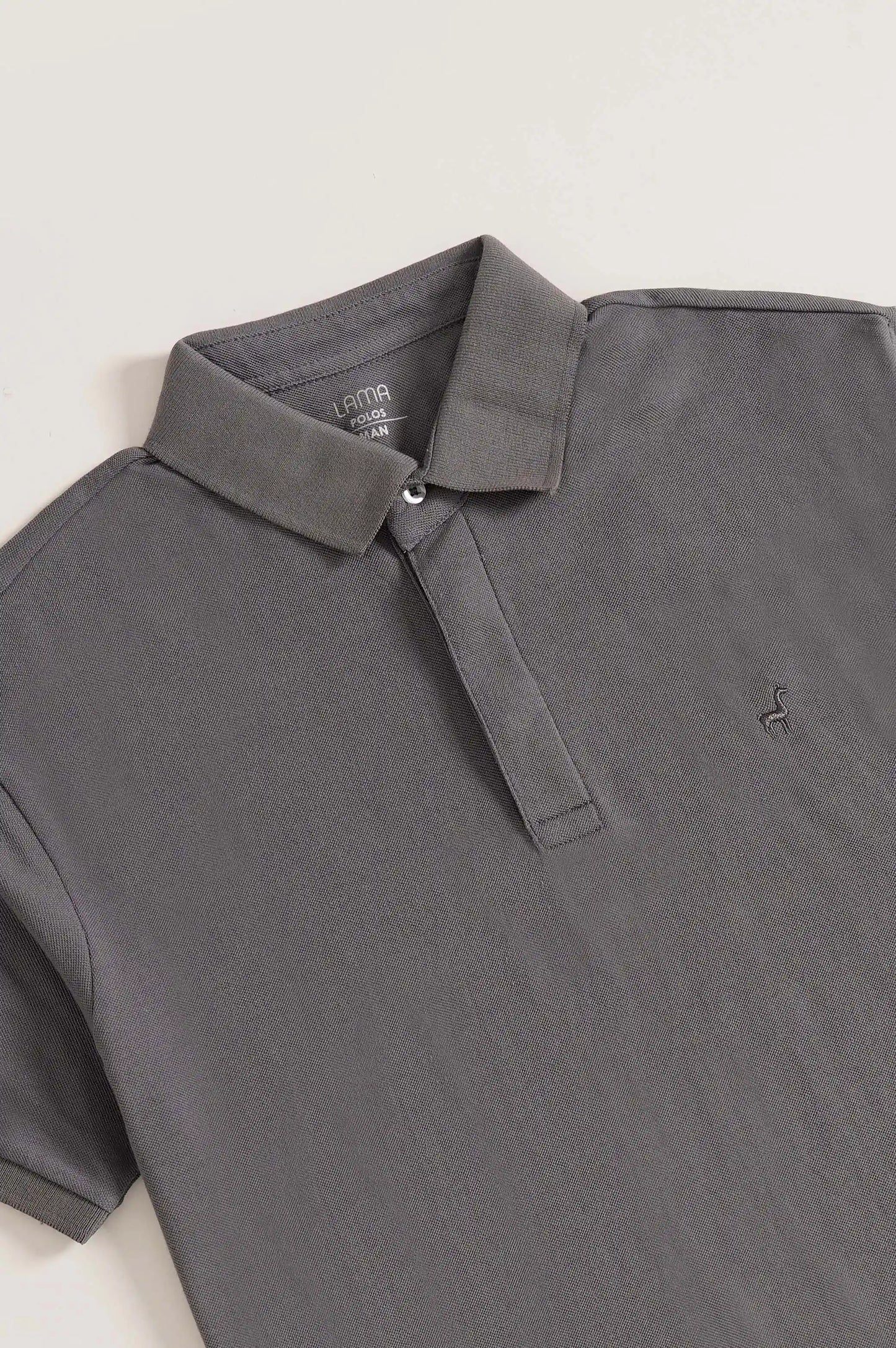 LIGHT GREY LAMA PERFORMANCE POLO