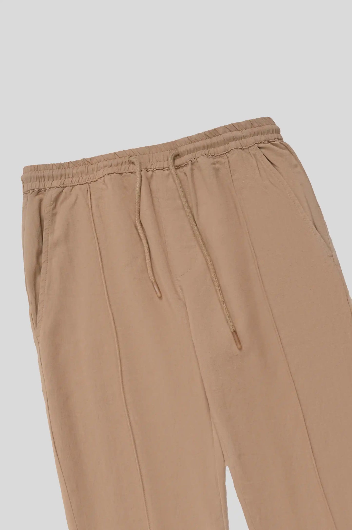 Beige Linen Pants