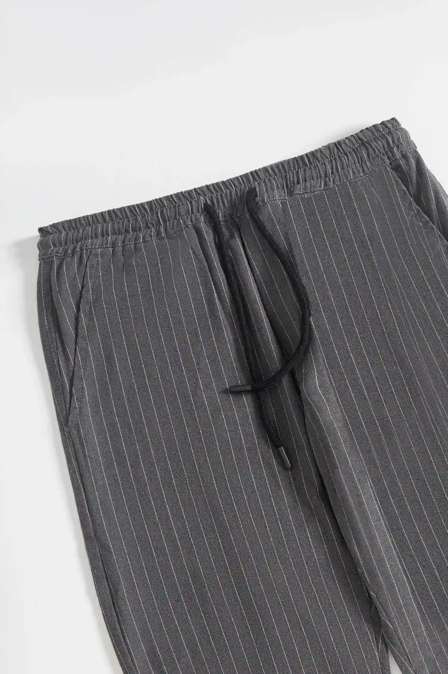 GREY PINSTRIPE PANTS