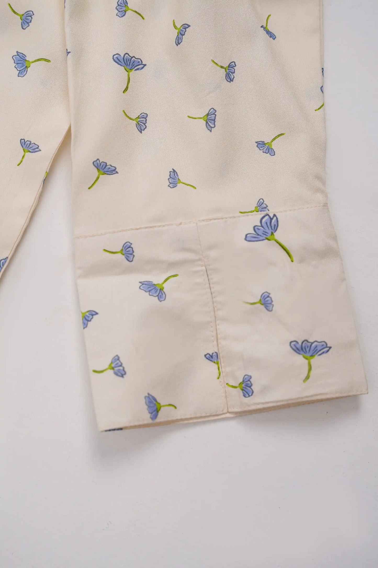 Off White Long Button Down Shirt