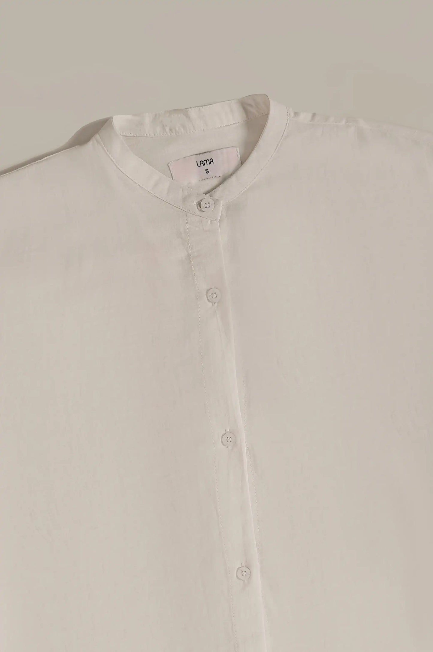 WHITE BAND COLLAR BUTTON DOWN