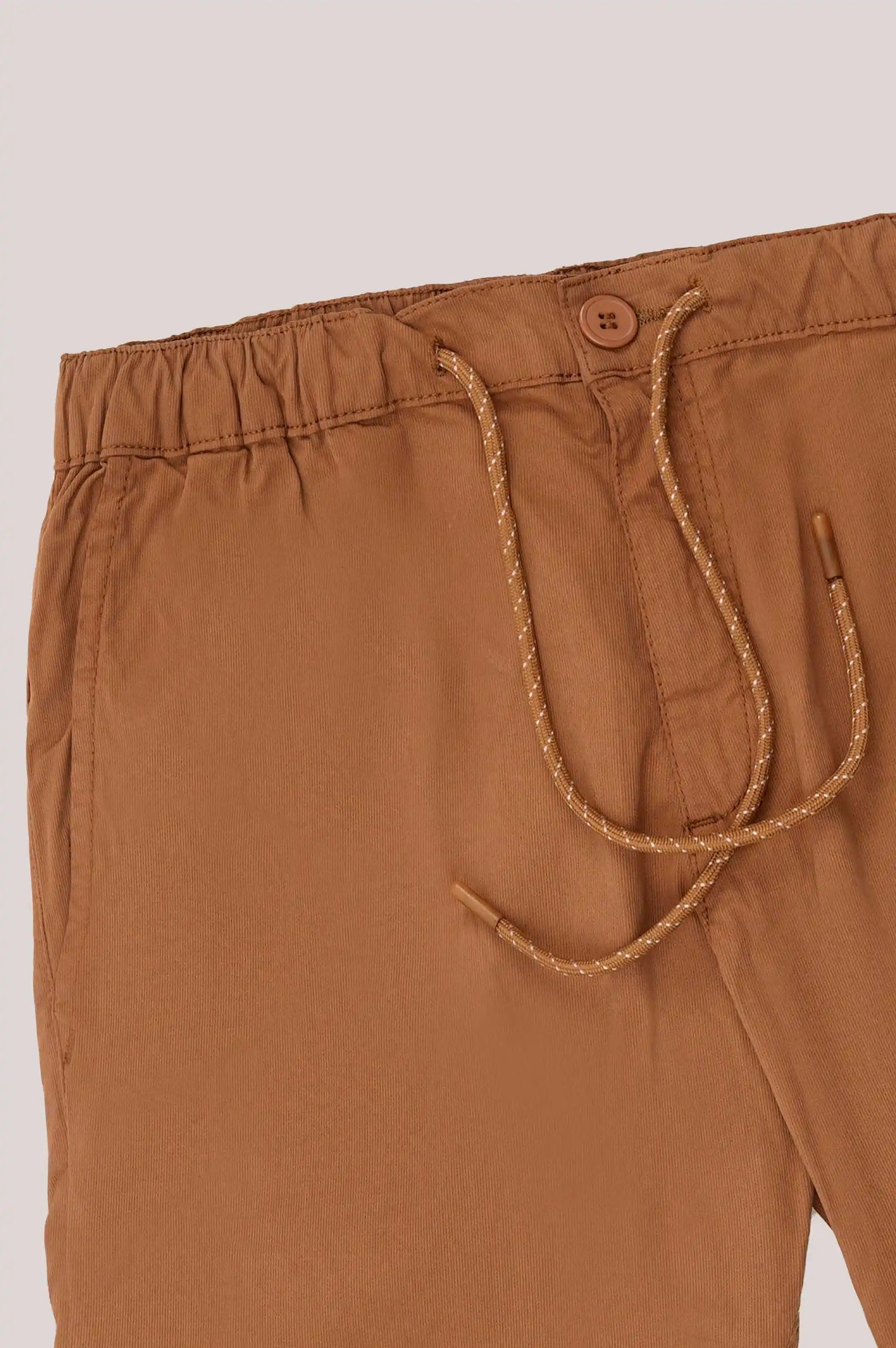 CAMEL DRAWSTRING EASY SHORTS