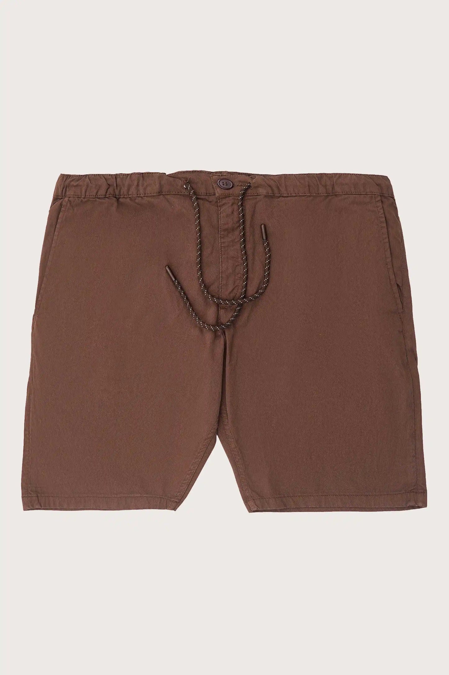 CHOCOLATE DRAWSTRING EASY SHORTS
