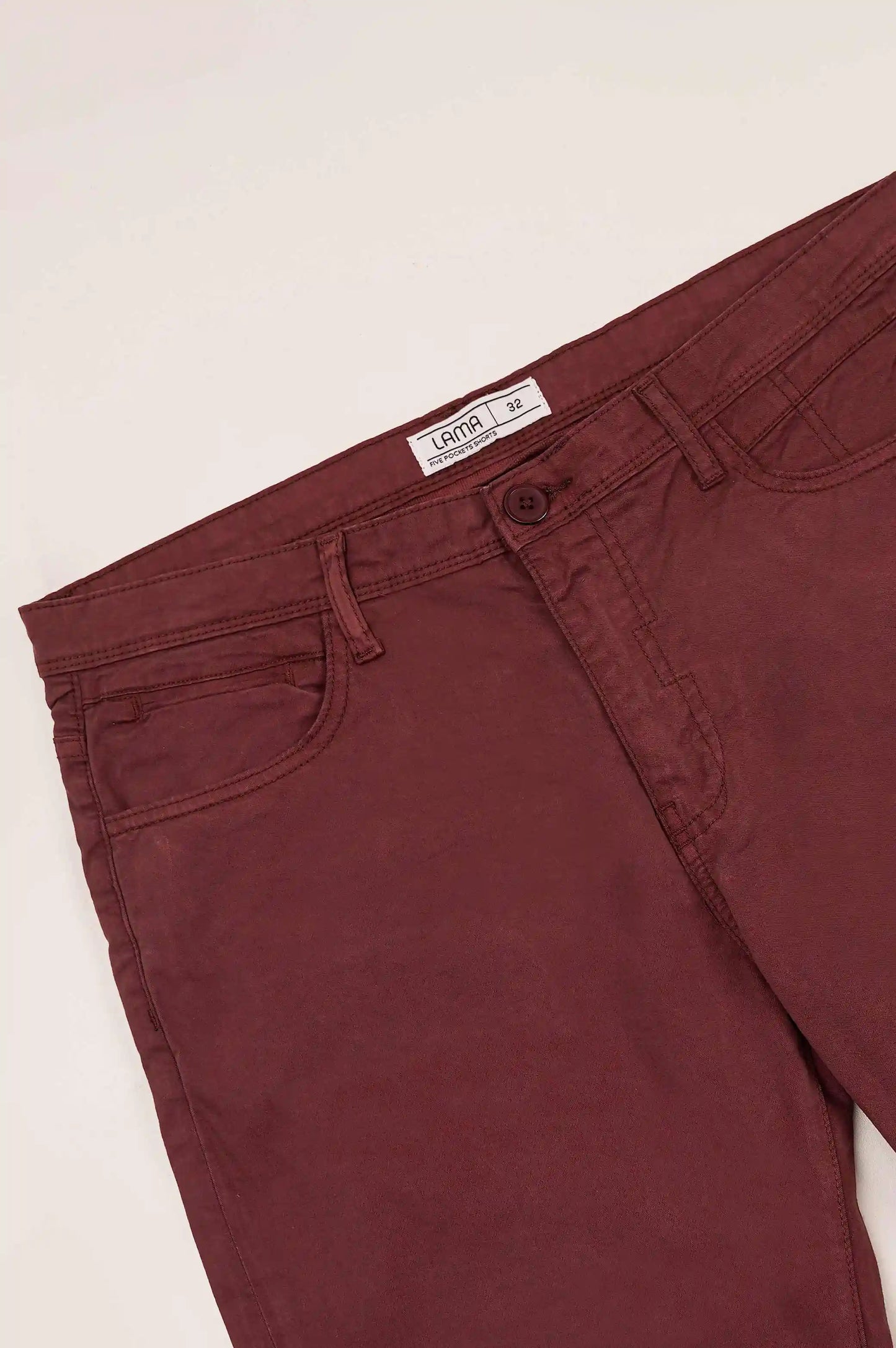 BURGUNDY CASUAL SHORTS