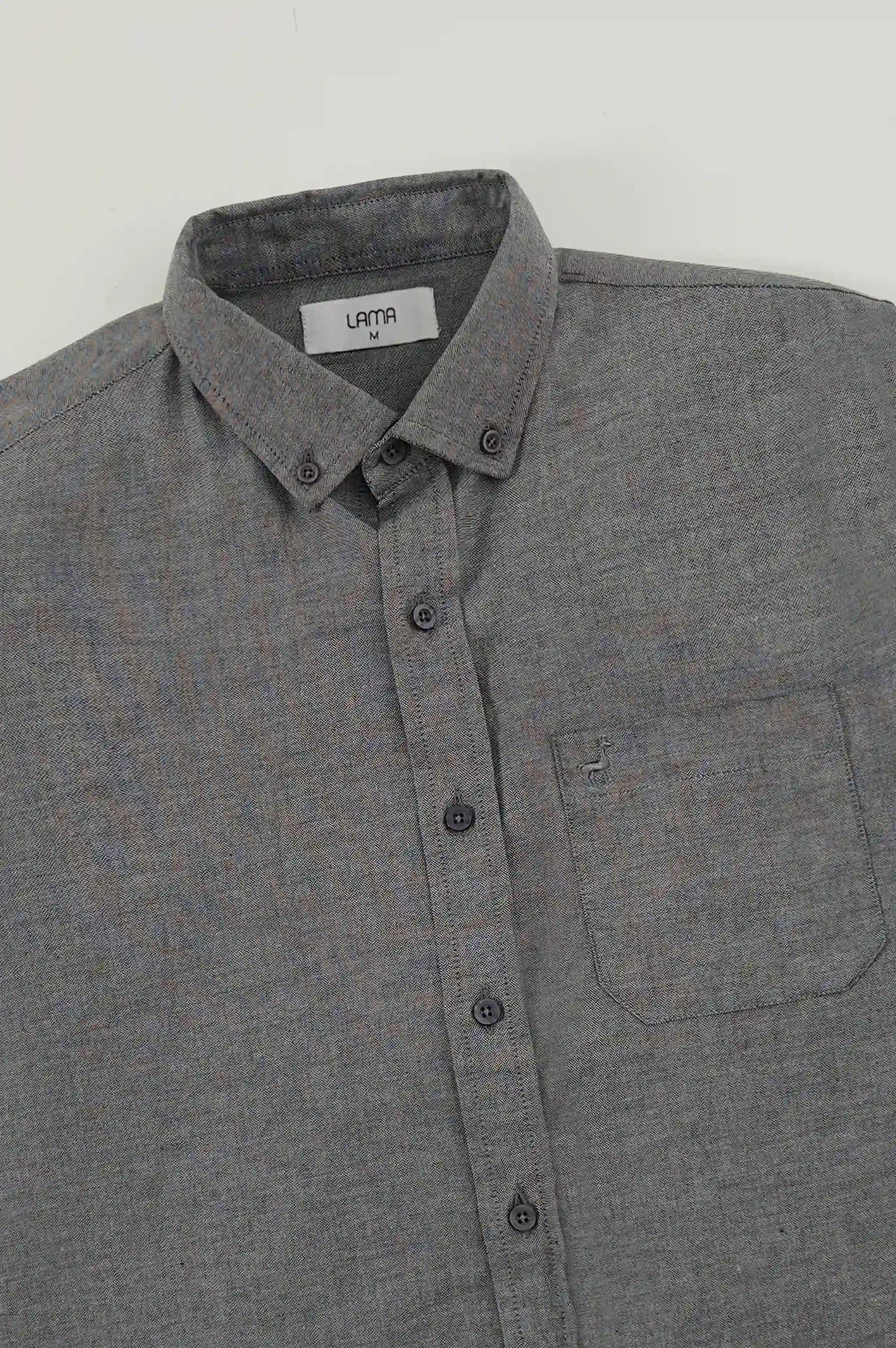 CHARCOAL EVERYDAY BUTTON COLLAR SHIRT