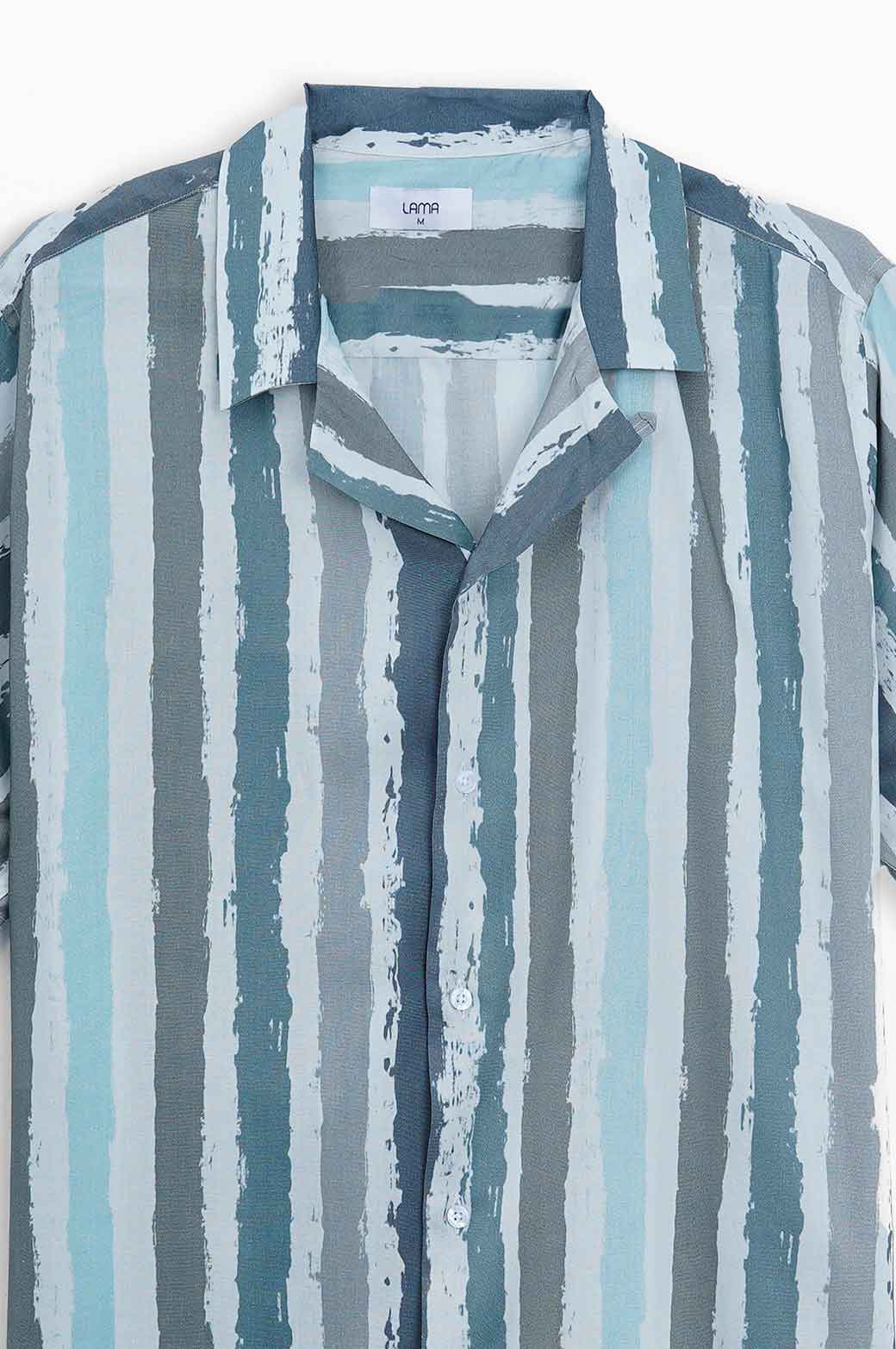 WHITE PRINTED SAFARI SHIRT