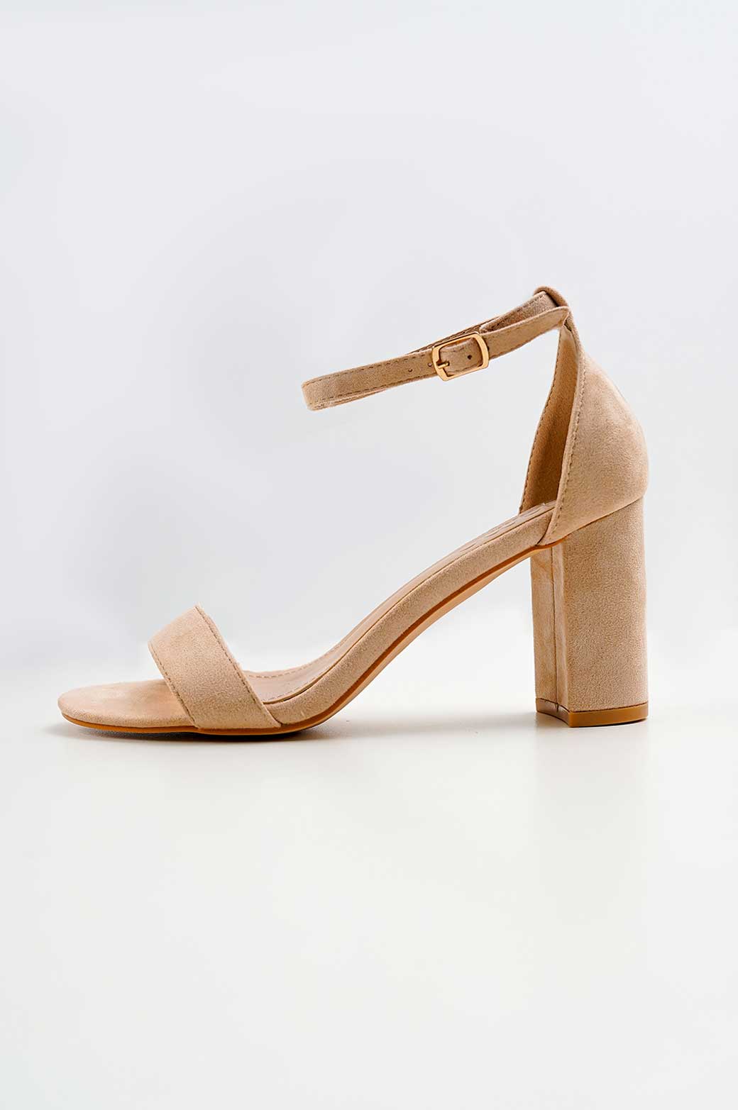 BEIGE ANKEL STRAP HEEL