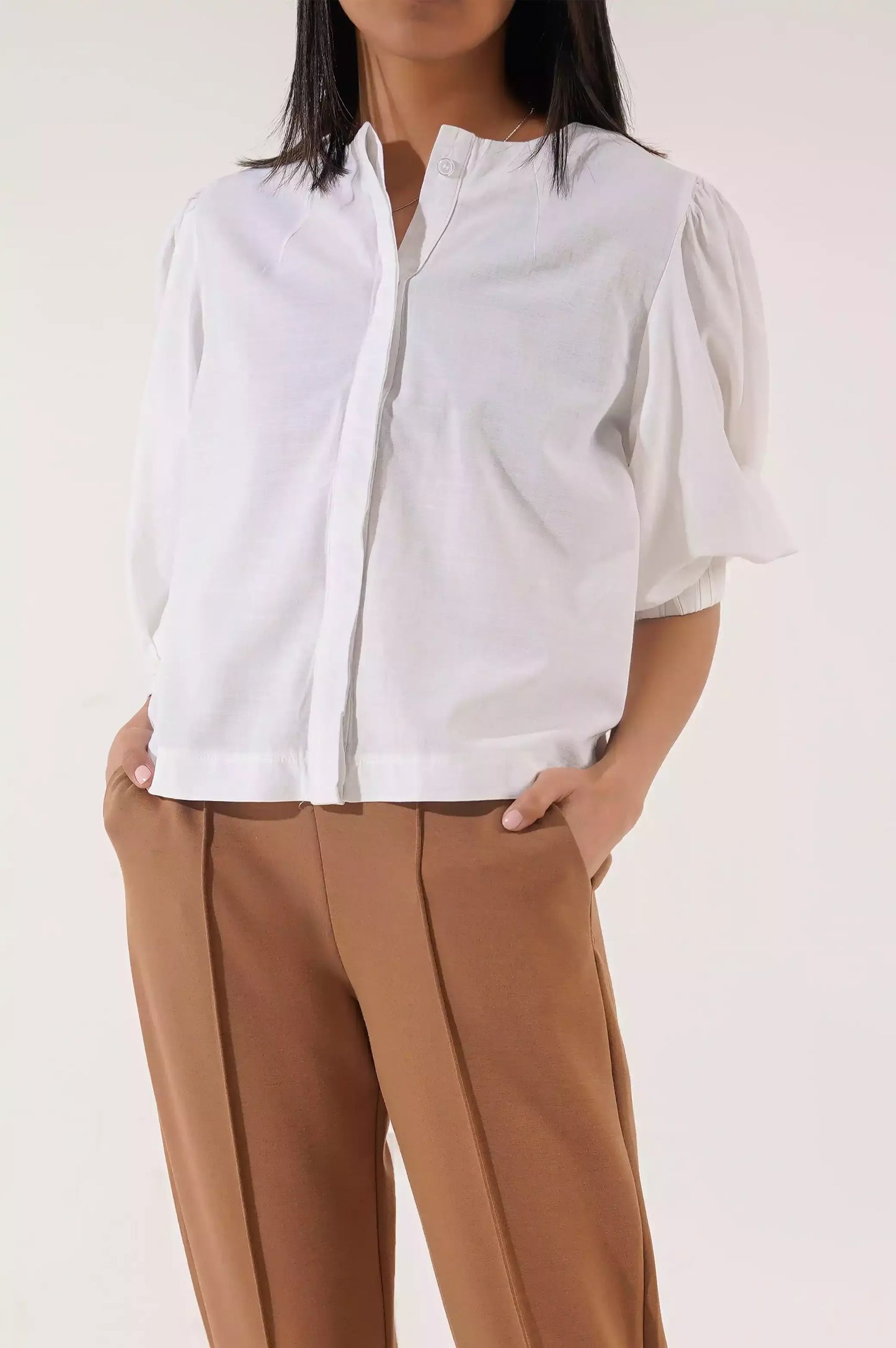 White button Down Blouse