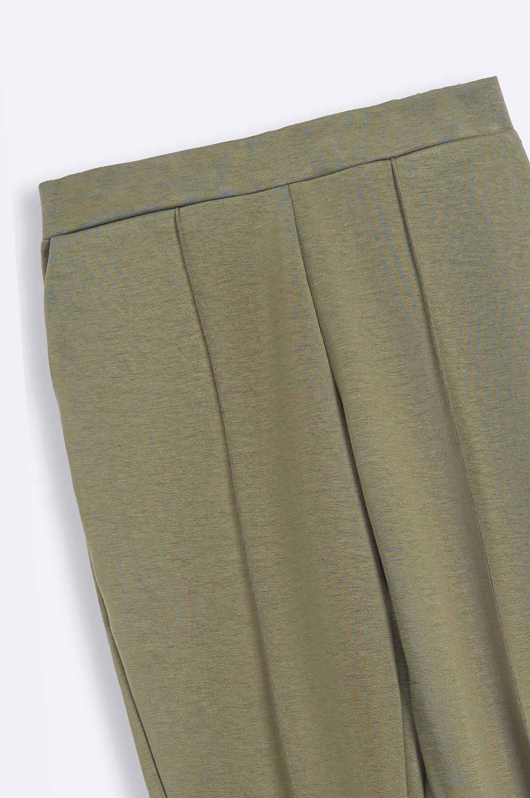 GREEN STRAIGHT EASY SLACKS