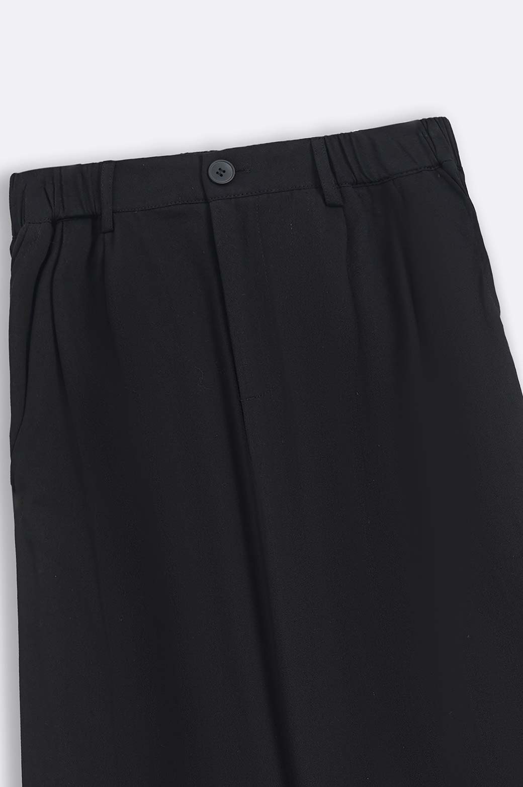 BLACK TAILORED WIDE PANT