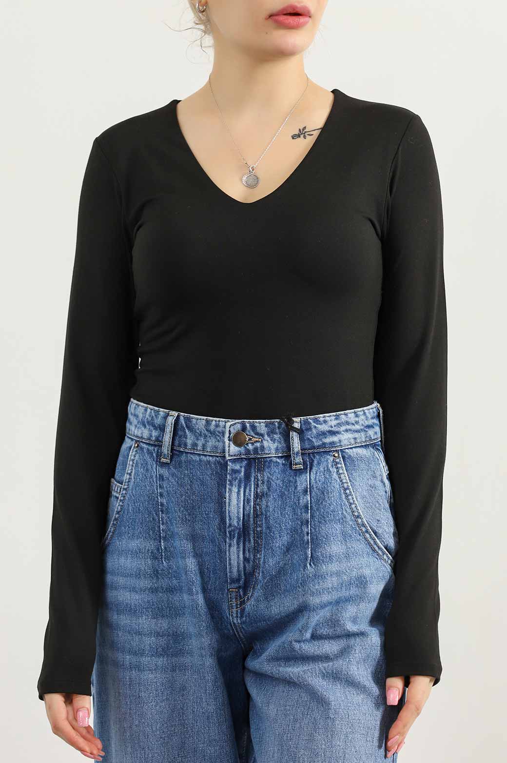 BLACK BALLET BODYSUIT