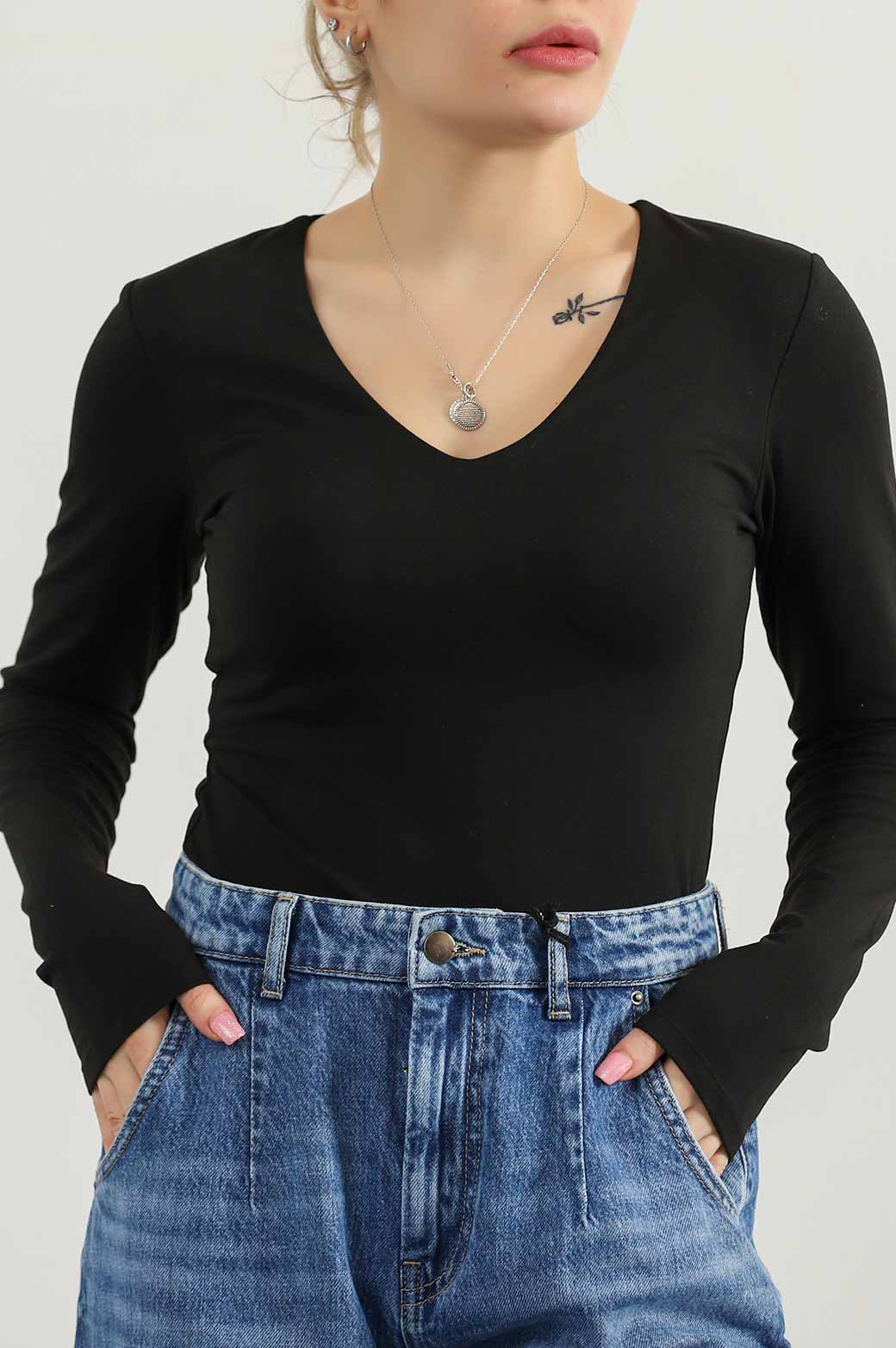 BLACK BALLET BODYSUIT