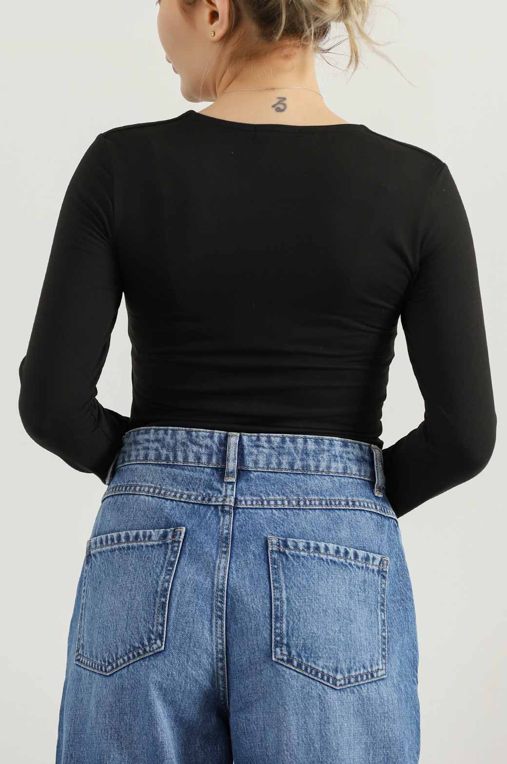 BLACK BALLET BODYSUIT