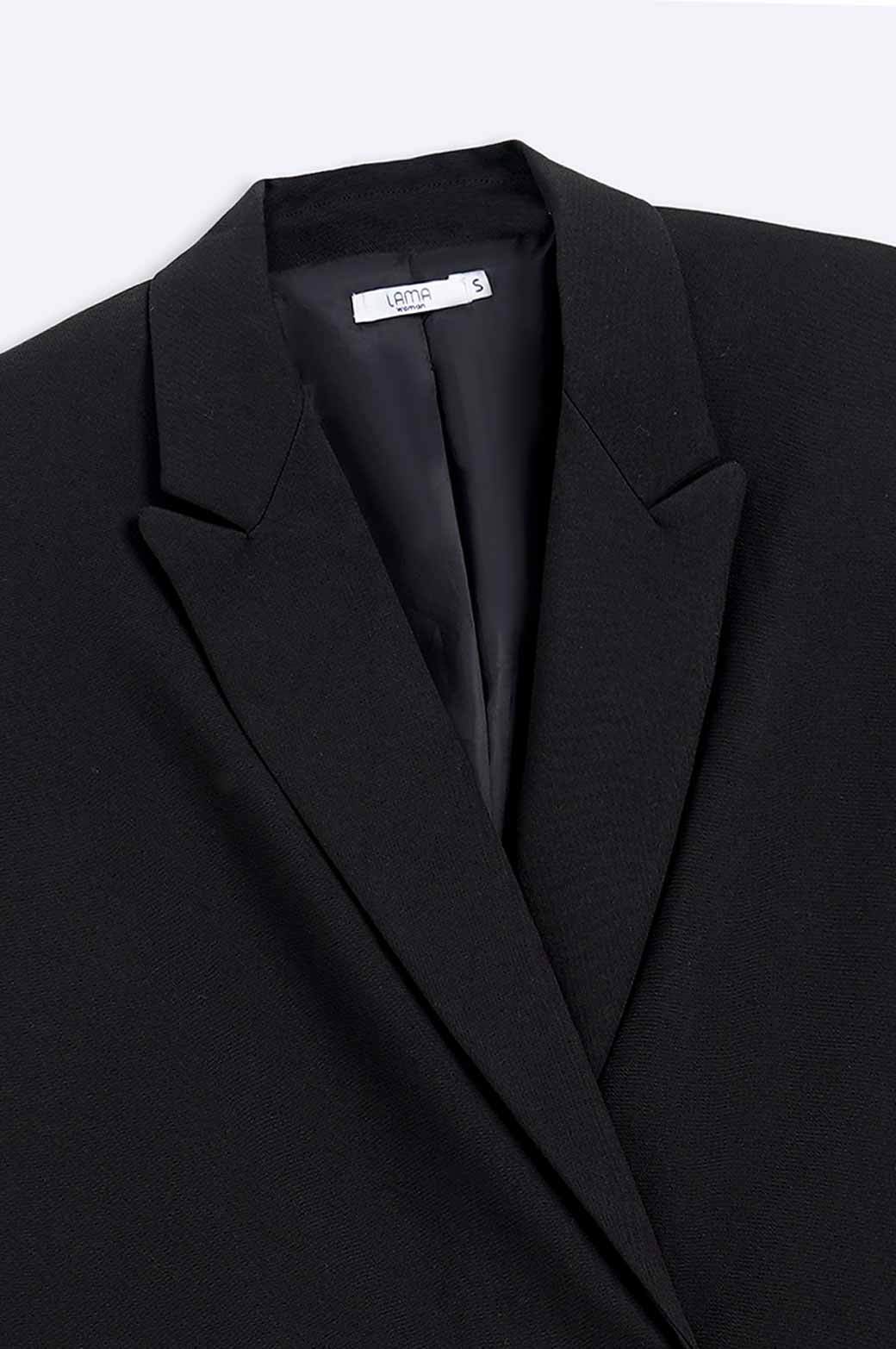 BLACK TAILORED OVERSIZED BLAZER