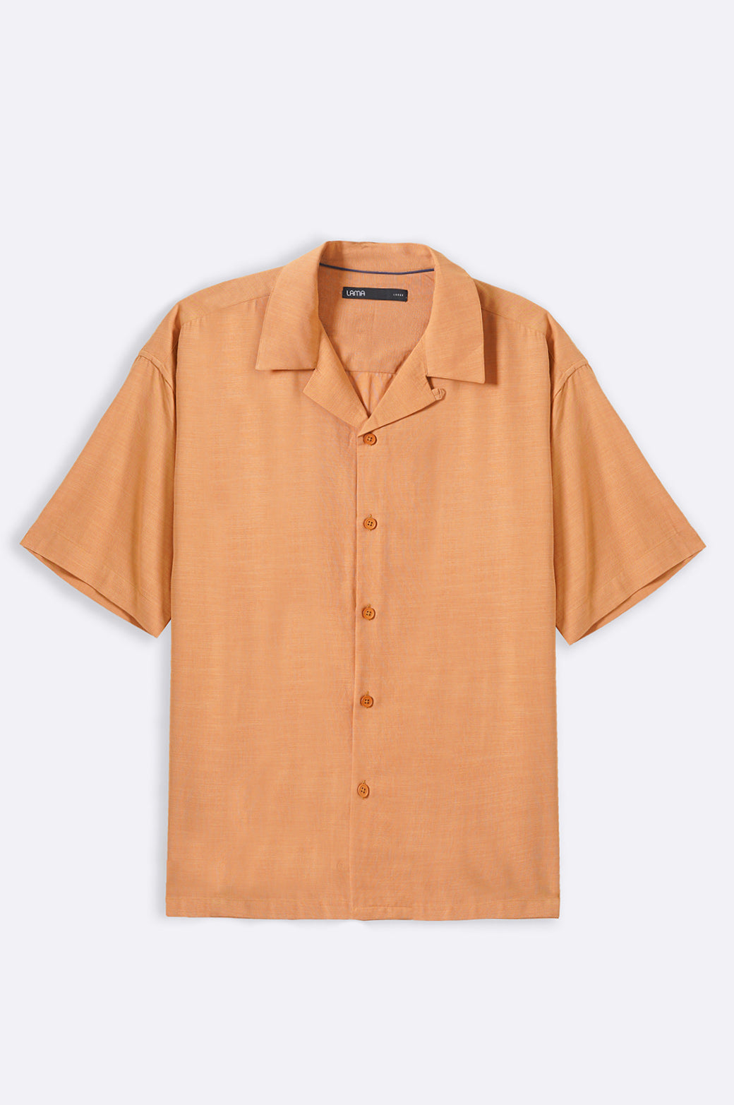 CAMEL COTTON BLENDED SAFARI SHIRT