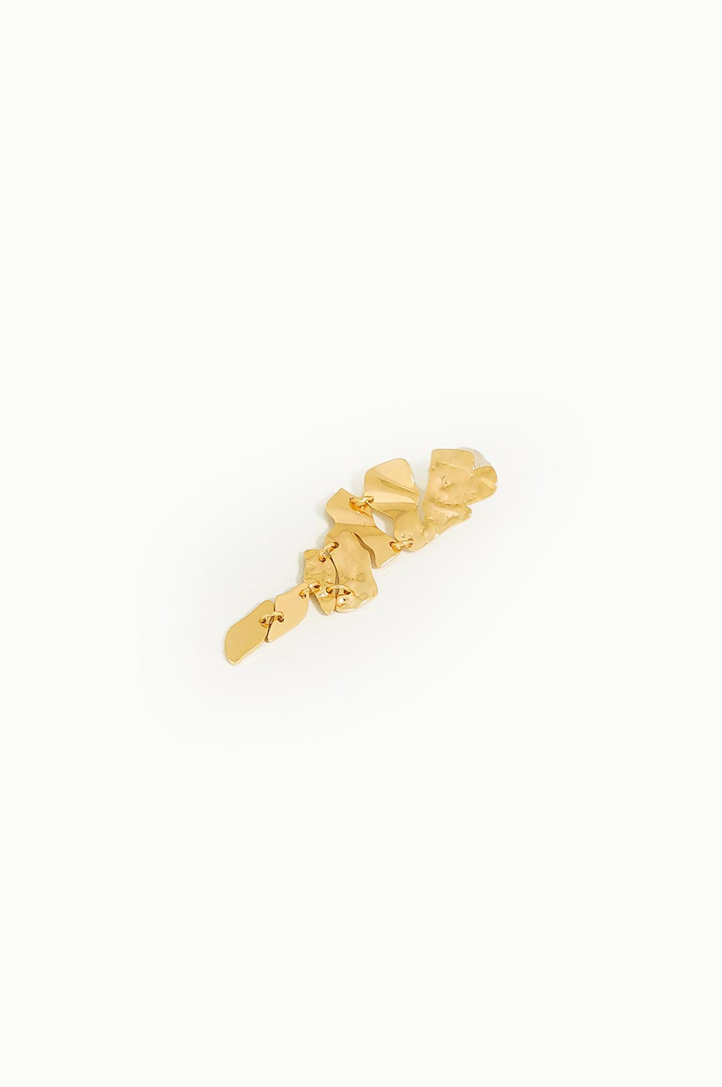 GOLD ABSTRACT DROP EARRING