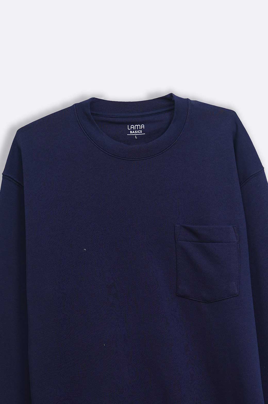 MIDNIGHT BLUE CREW WITH POCKET