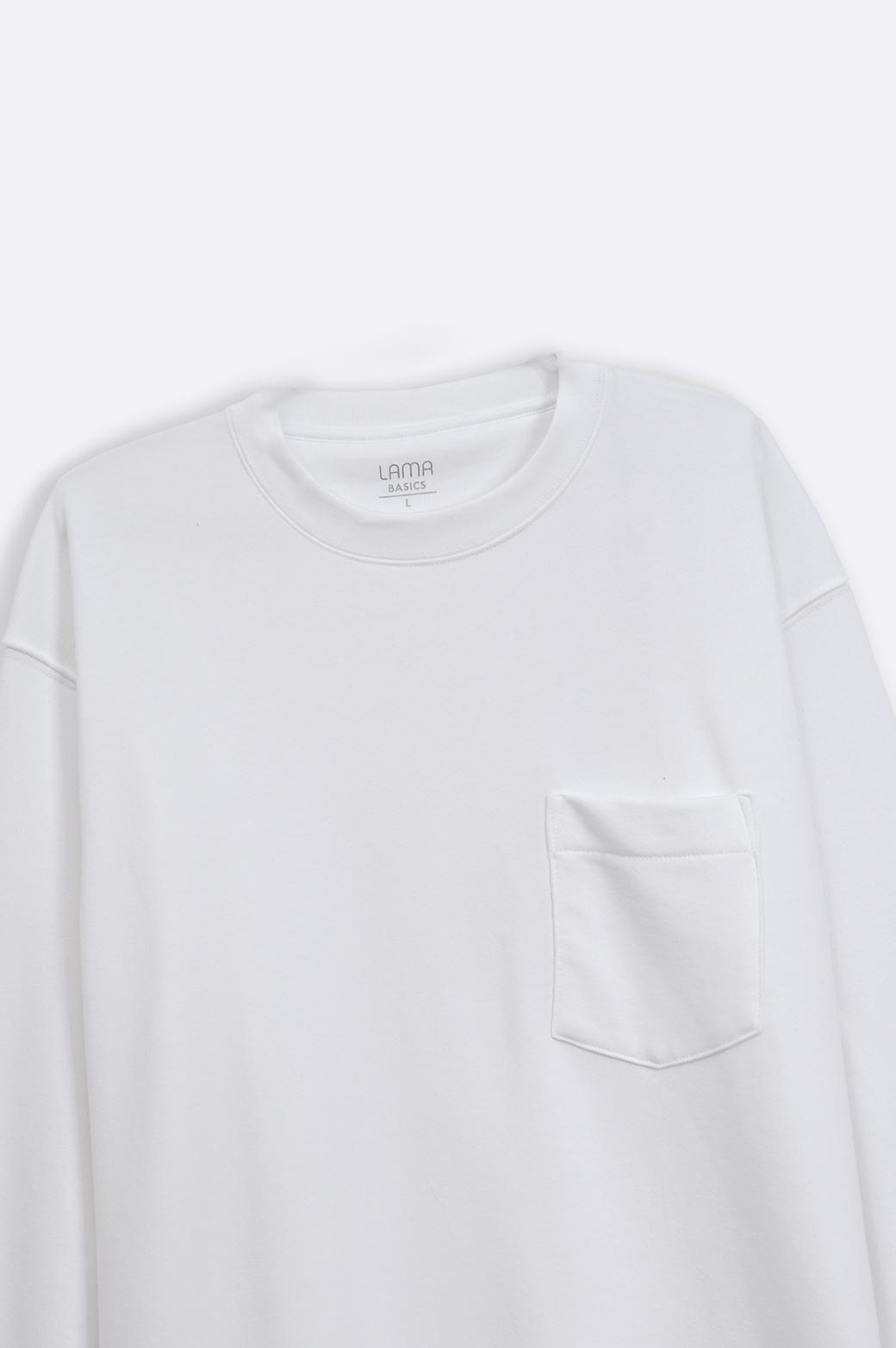 WHITE CREW WITH POCKET