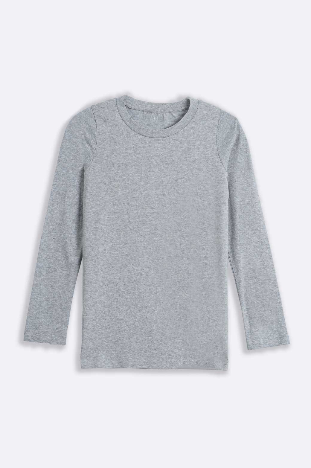 HEATHER GREY EVERYDAY ROUND NECK T-SHIRT
