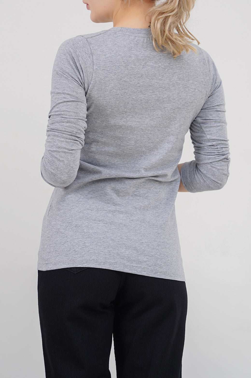 HEATHER GREY EVERYDAY ROUND NECK T-SHIRT