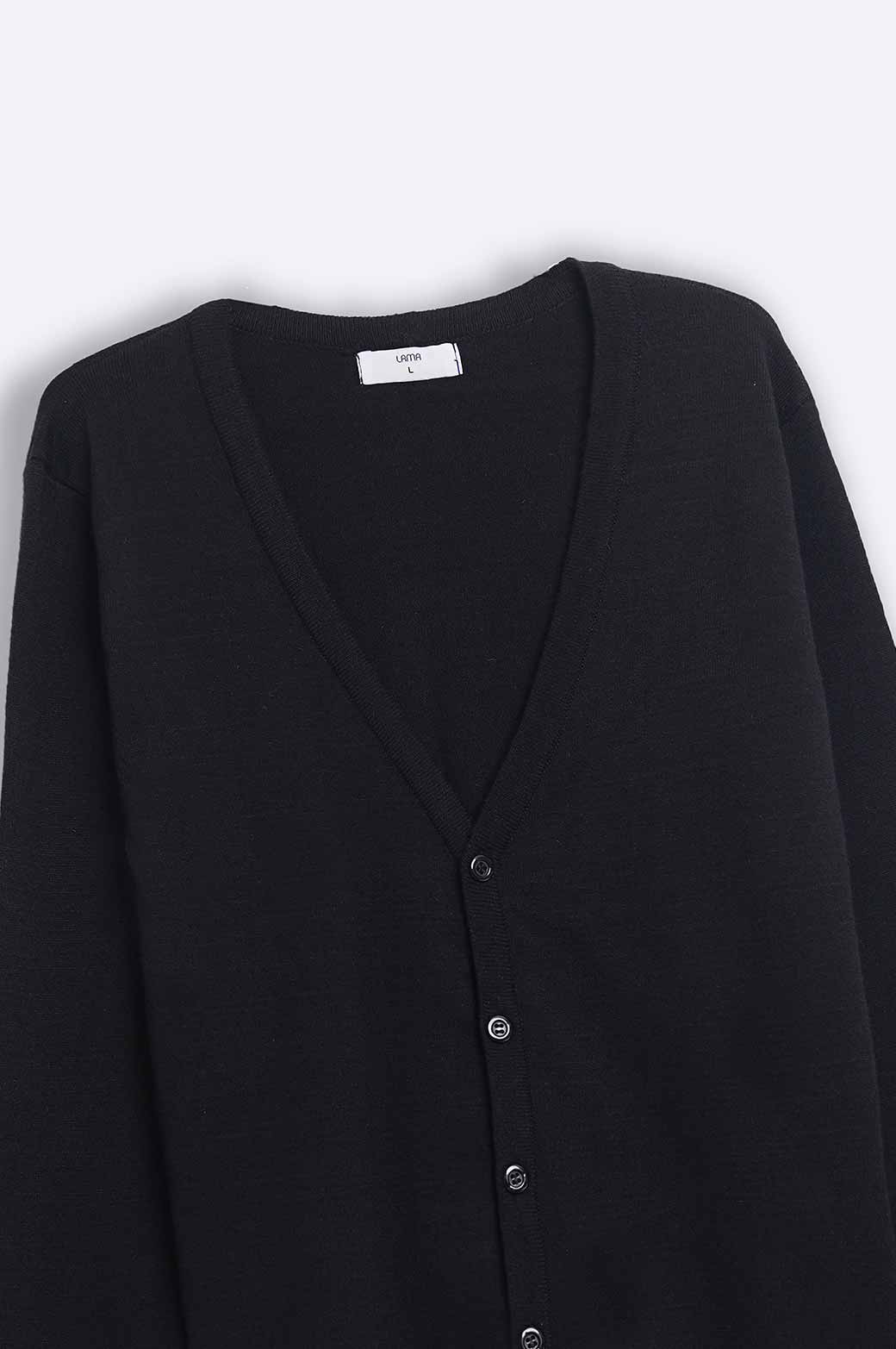 BLACK BASIC CARDIGAN