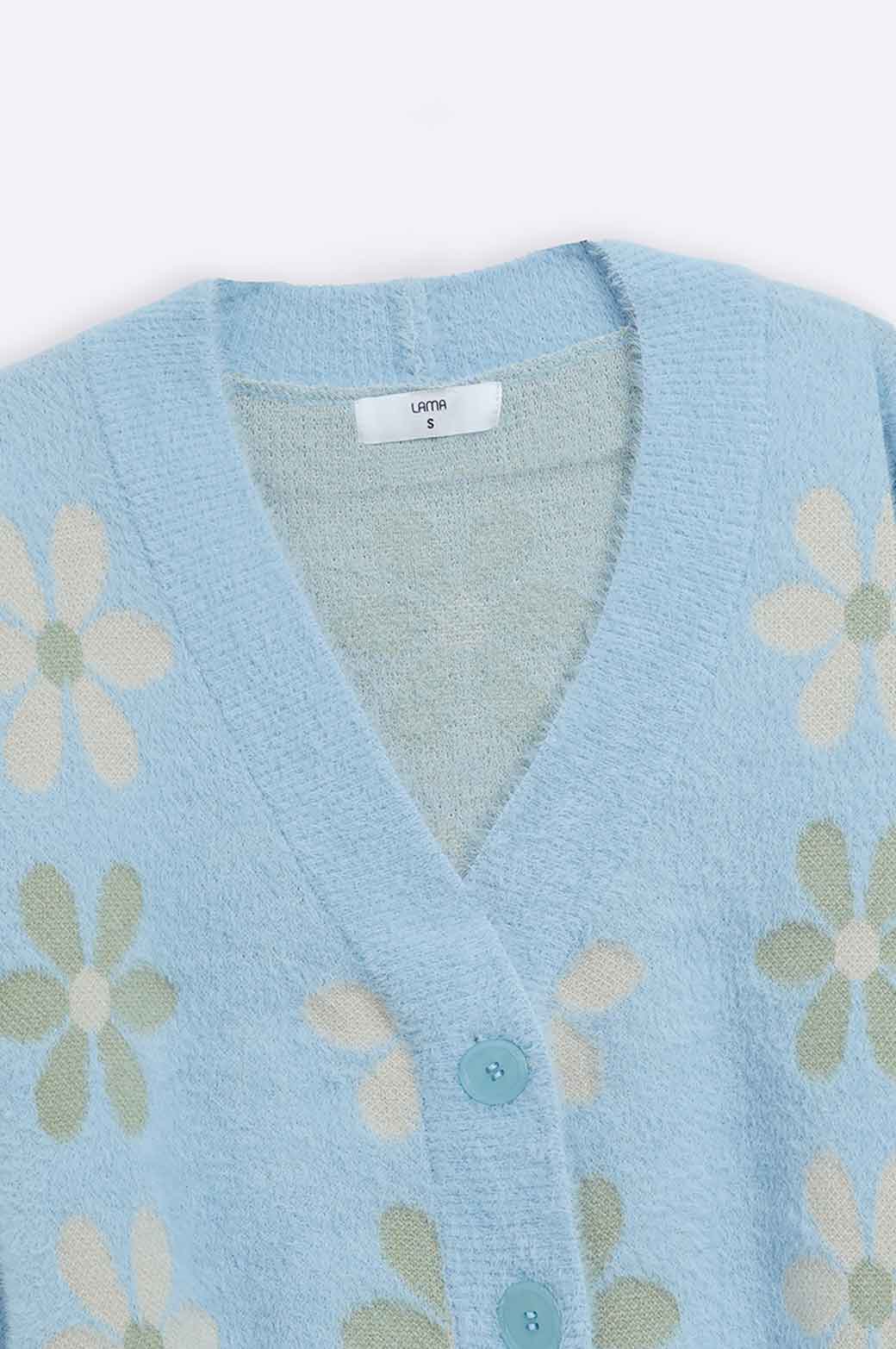 LIGHT BLUE BASIC CARDIGAN