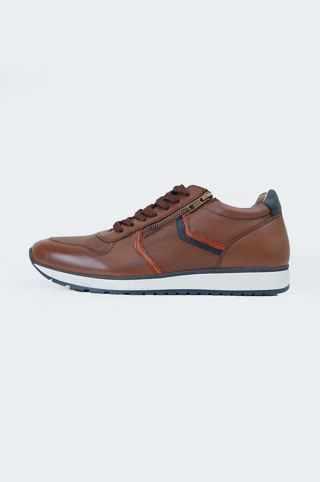 TAN LEATHER SNEKAERS