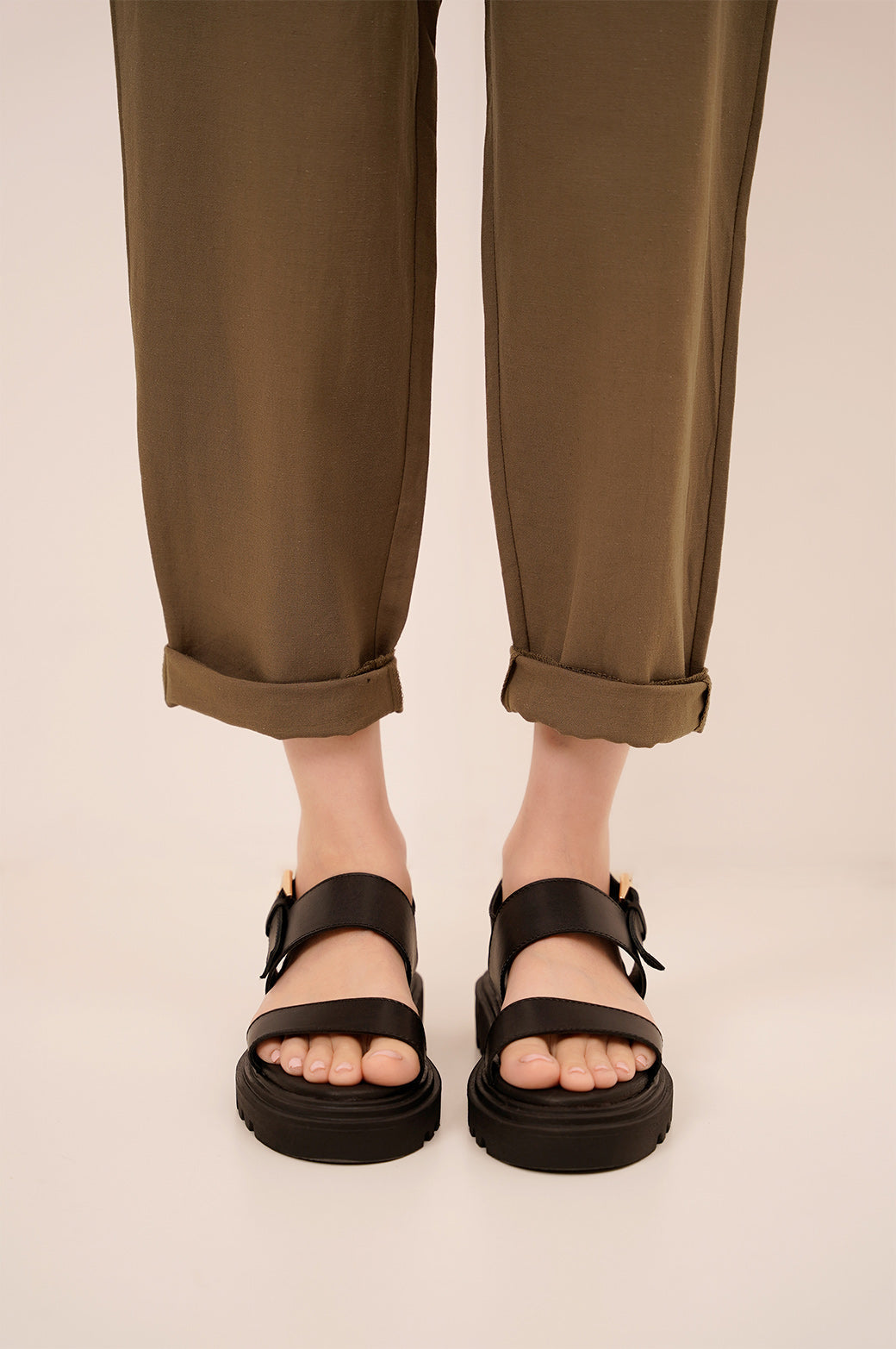 CHUNKY LEATHER SANDALS - SANDALS