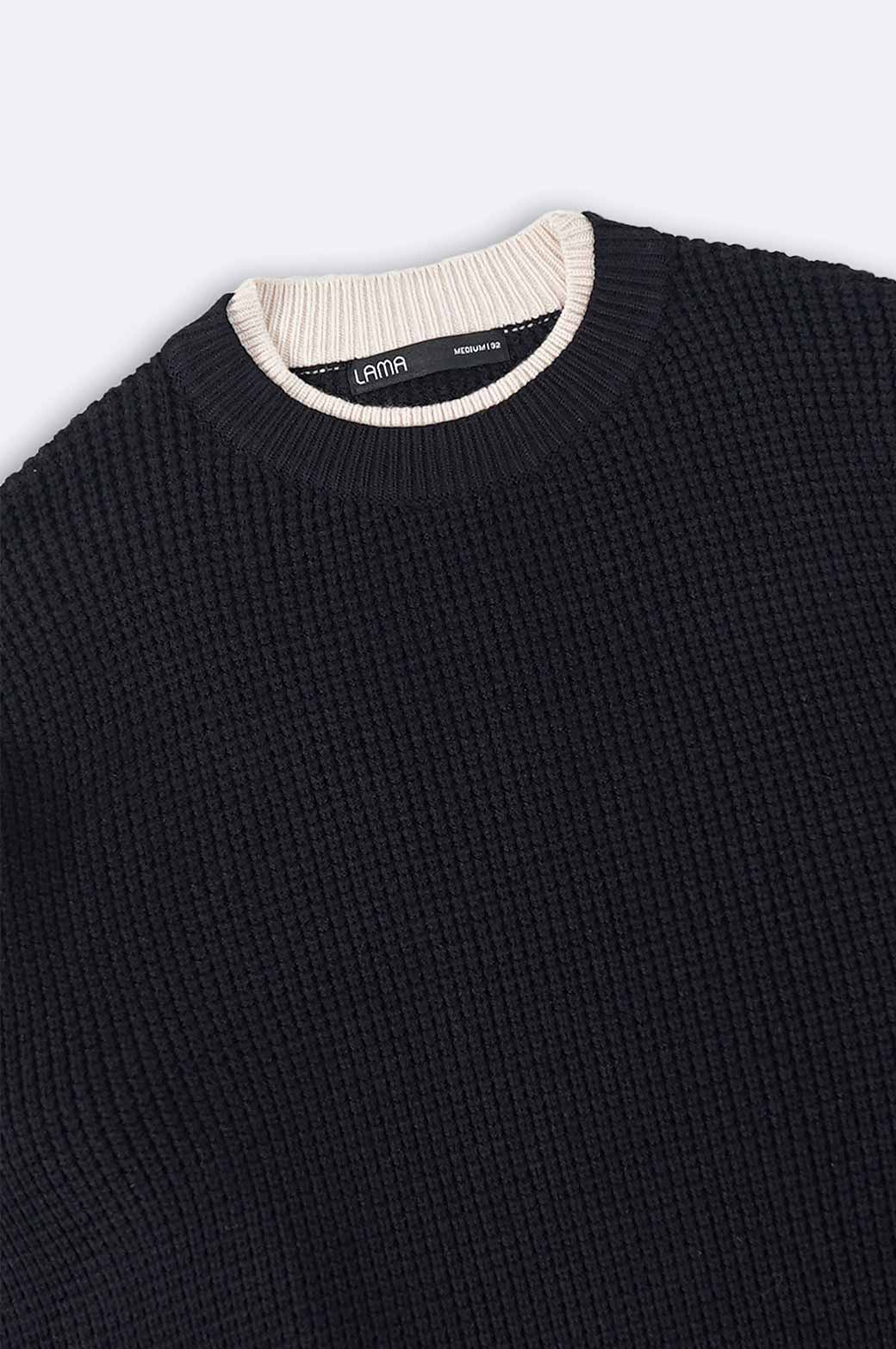 BLACK CONTRAST JUMPER