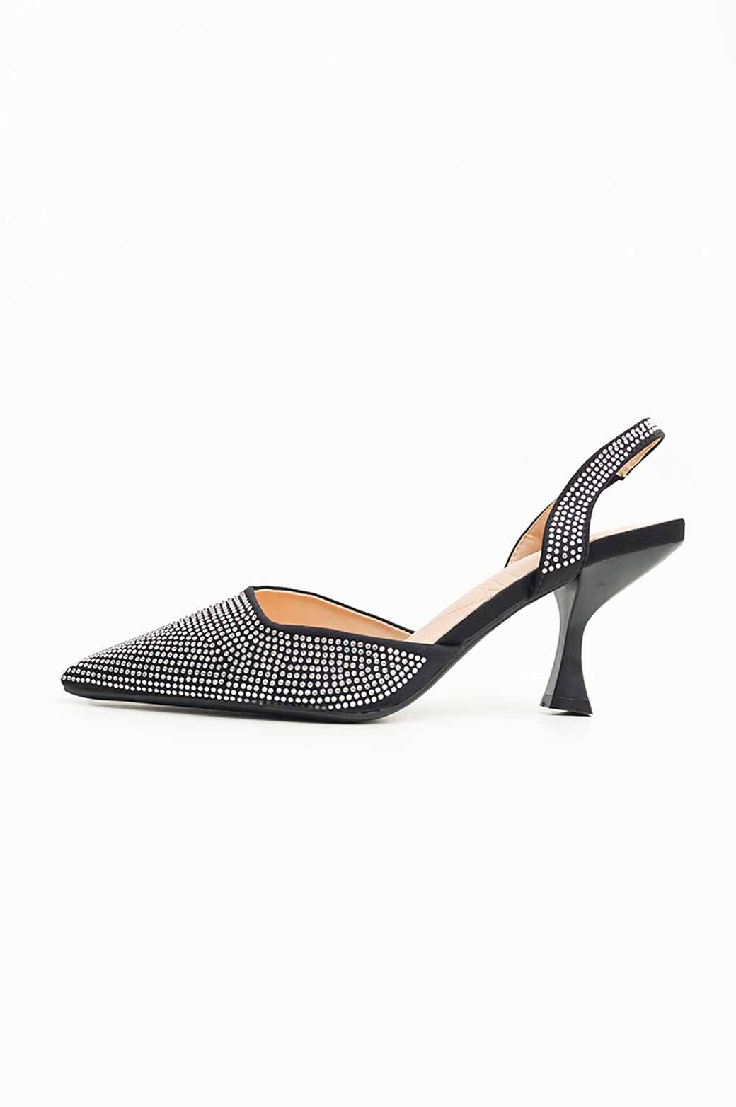 BLACK CRYSTAL PARTY HEEL