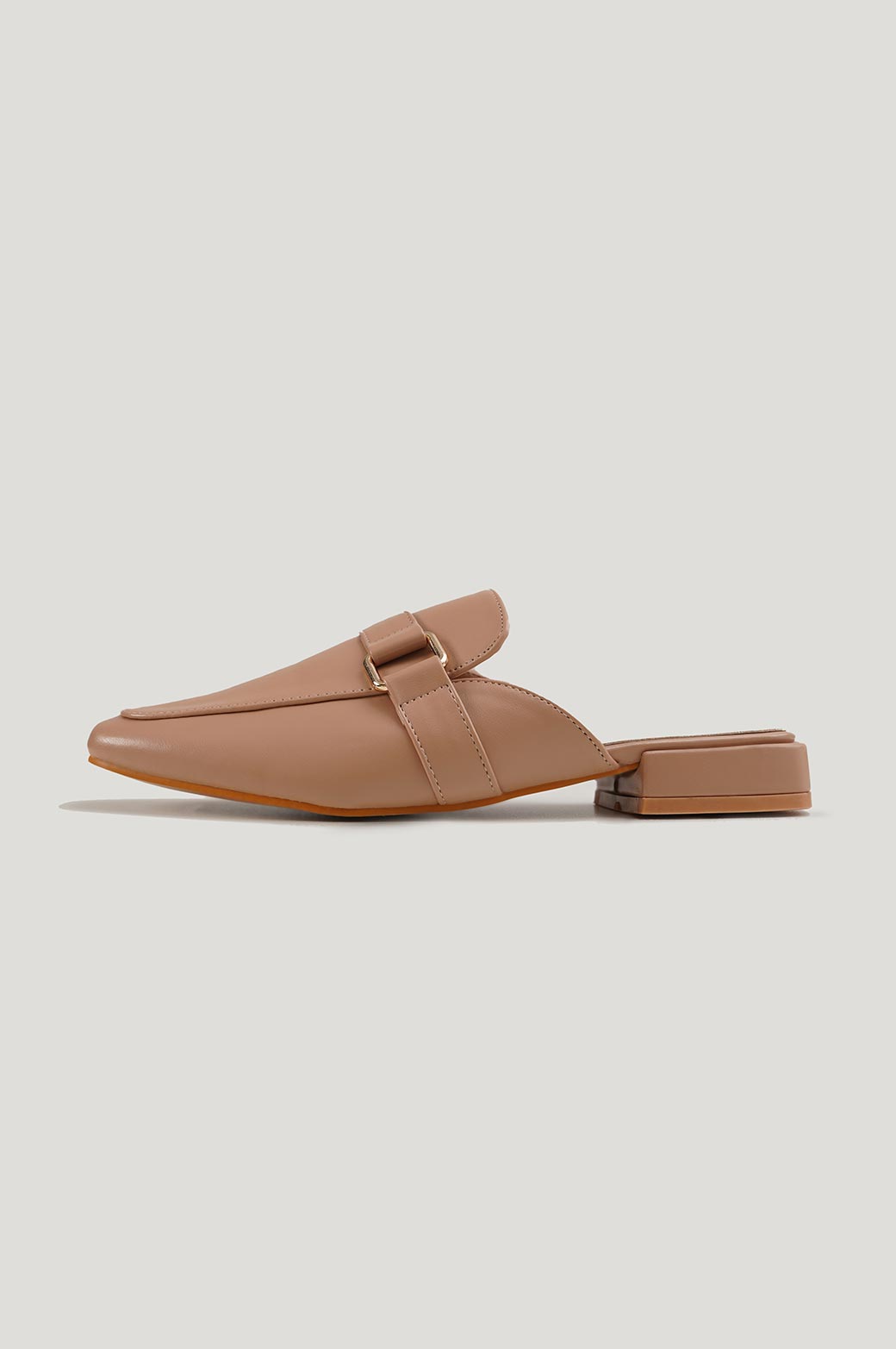 KHAKI MINIMALIST MULES