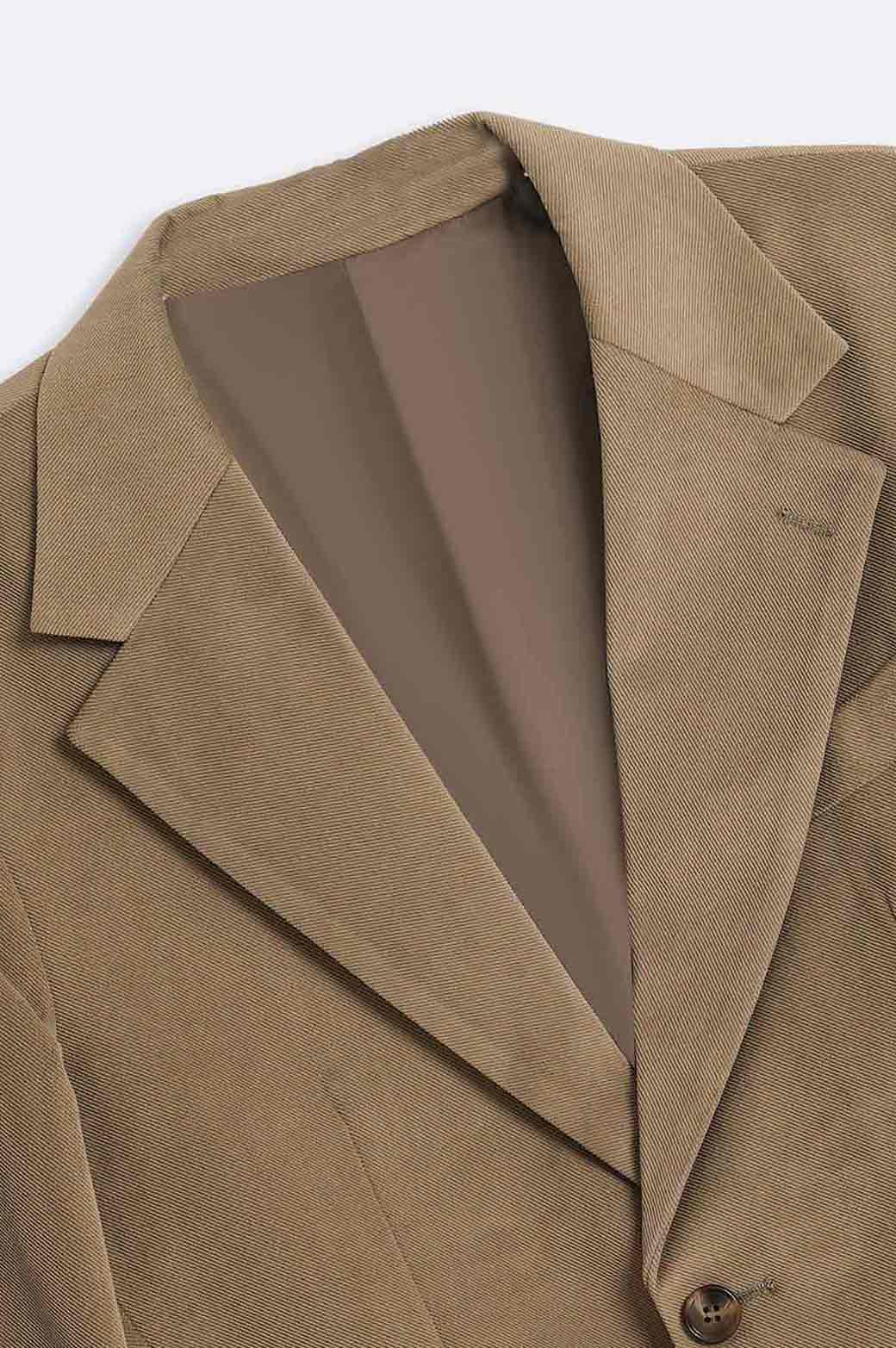 KHAKI TEXTURED BLAZER