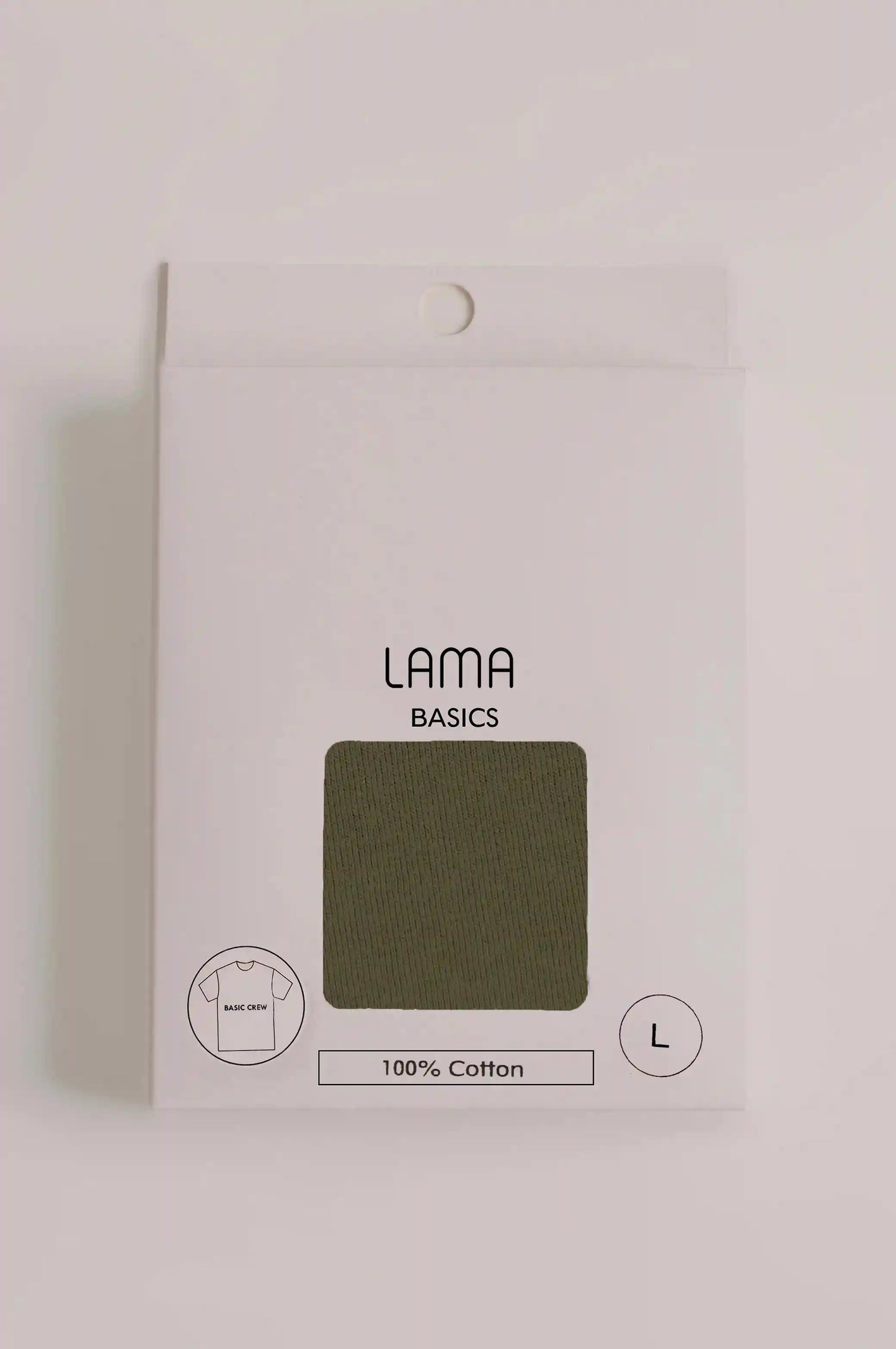 LIGHT OLIVE BASIC V NECK T-SHIRT