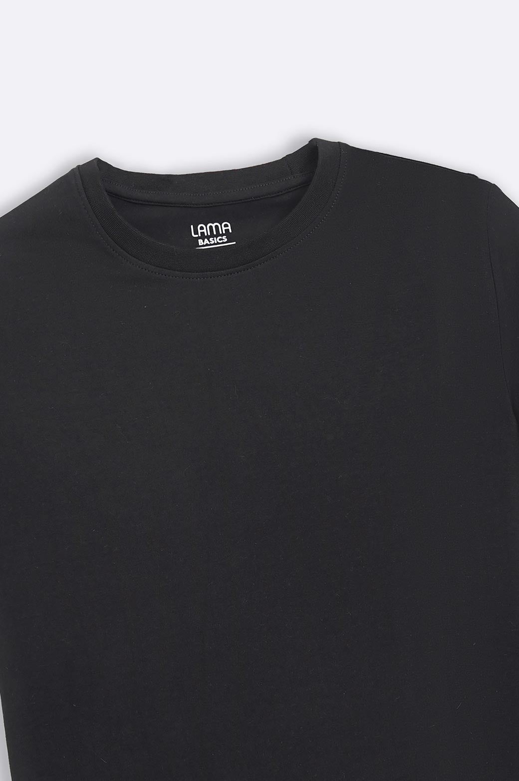 BLACK ROUND NECK T-SHIRT