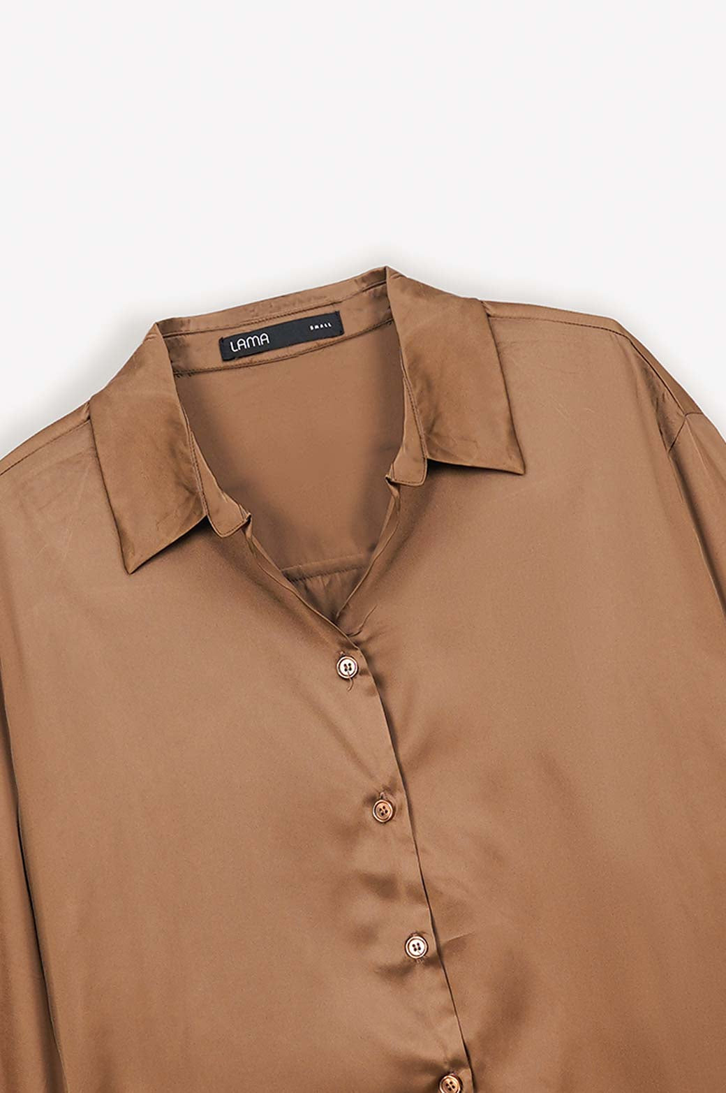 COFFEE BASIC SILK SHIRT