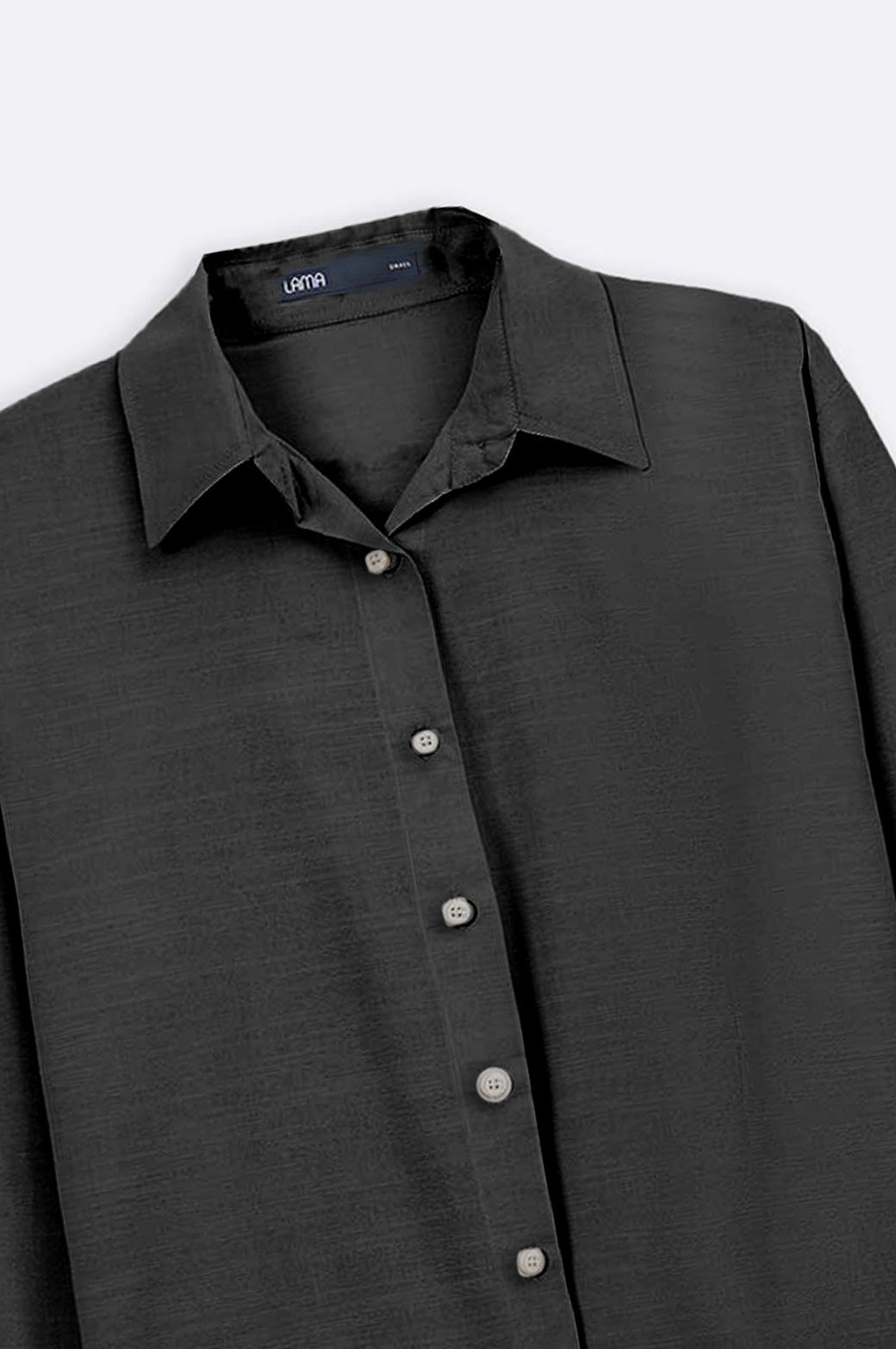 BLACK BASIC BUTTON DOWN SHIRT