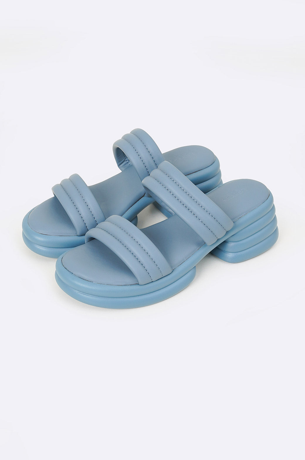 BLUE BLOCK BUBBLE HEEL