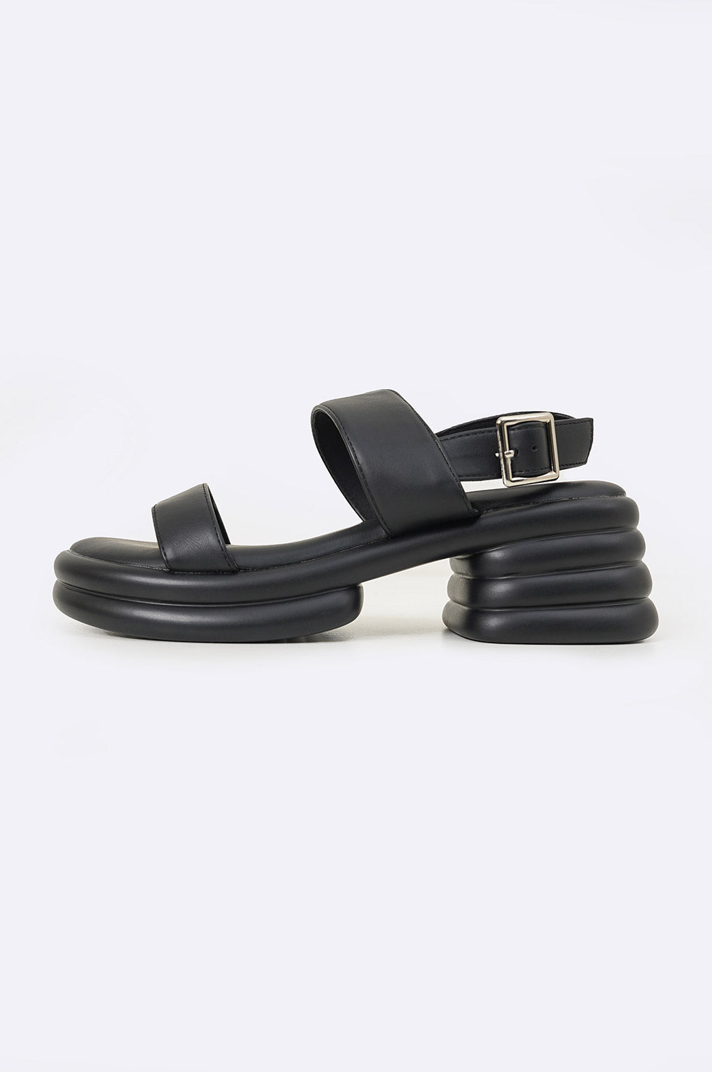 BLACK BUBBLE MAMA SANDALS