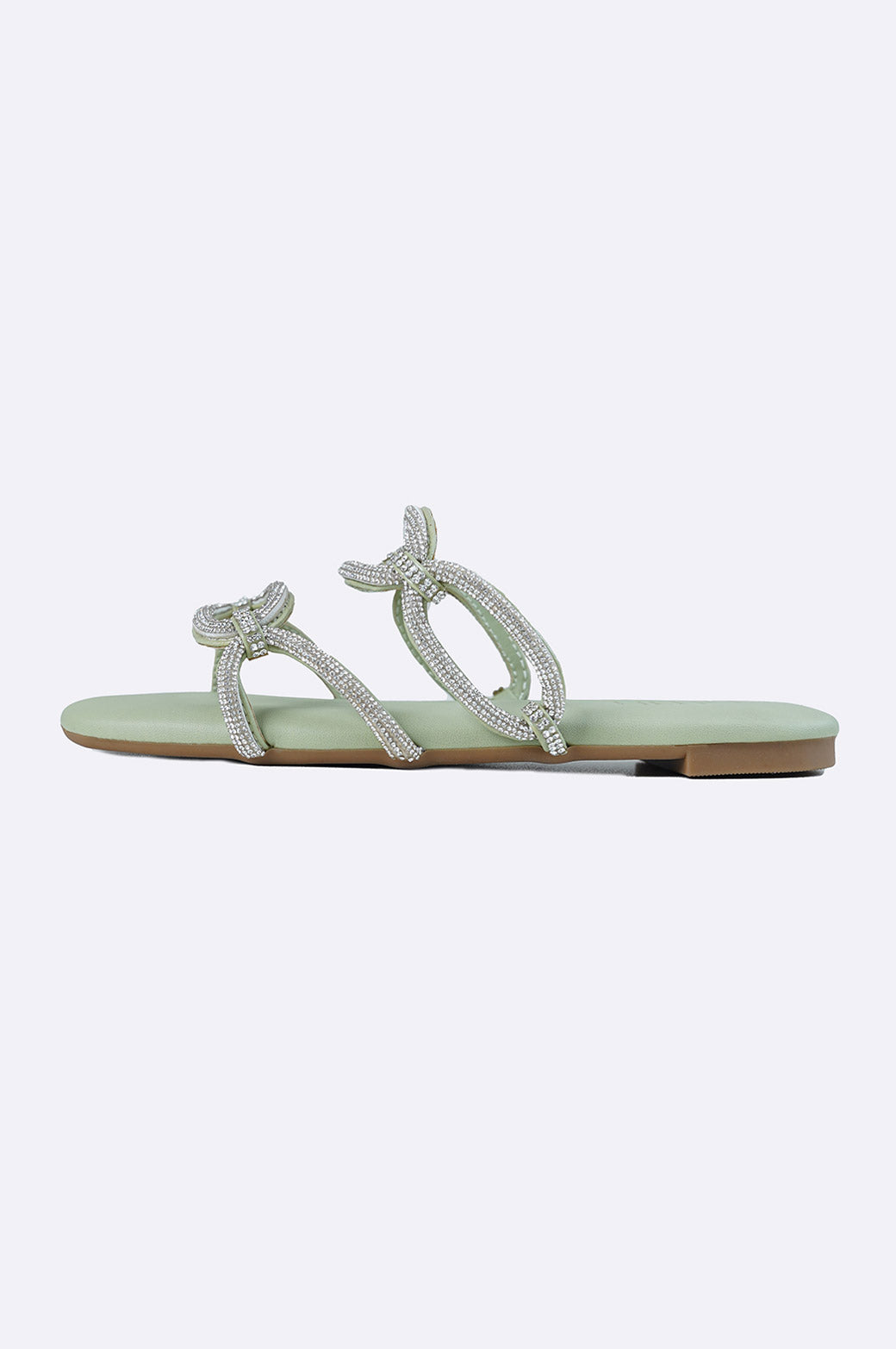 MINT CRYSTAL CHAIN SLIDE