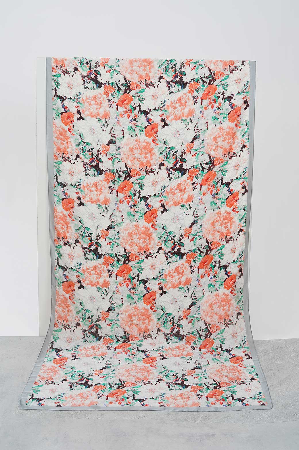 GREEN FLORA PRINTED SCARF