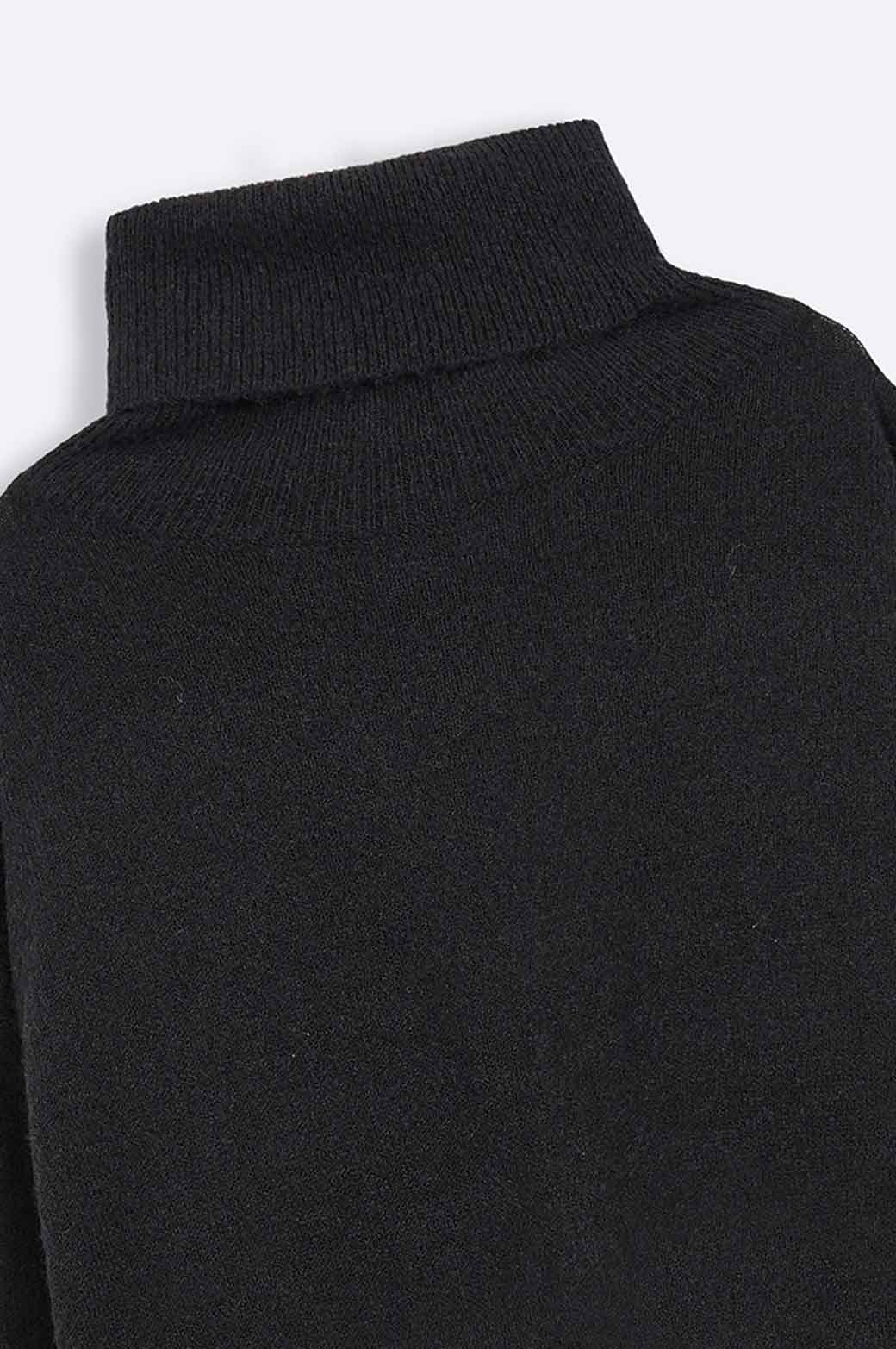 BLACK MANHATTAN HIGH NECK