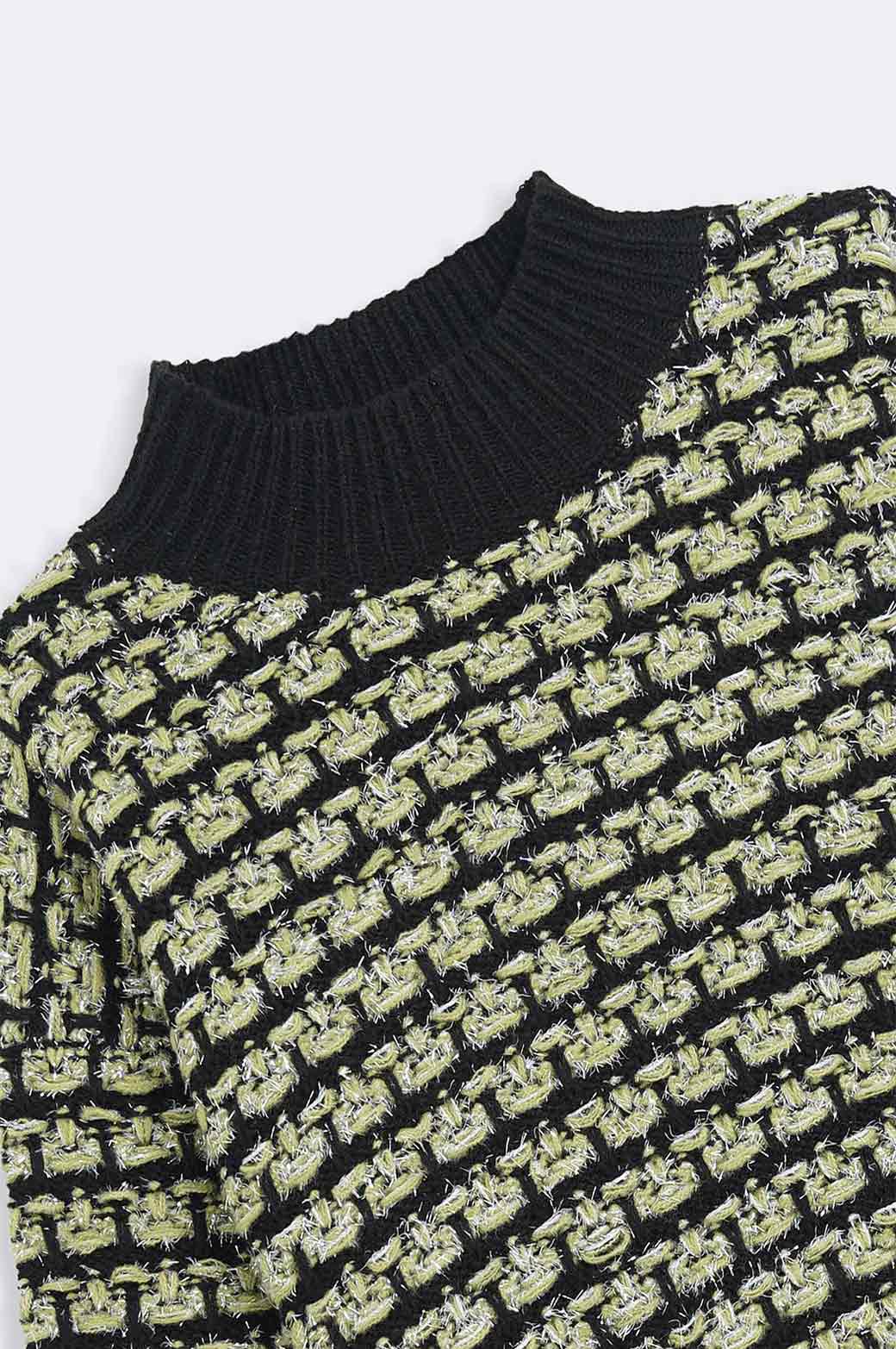 GREEN FESTIVE TINSEL JUMPER