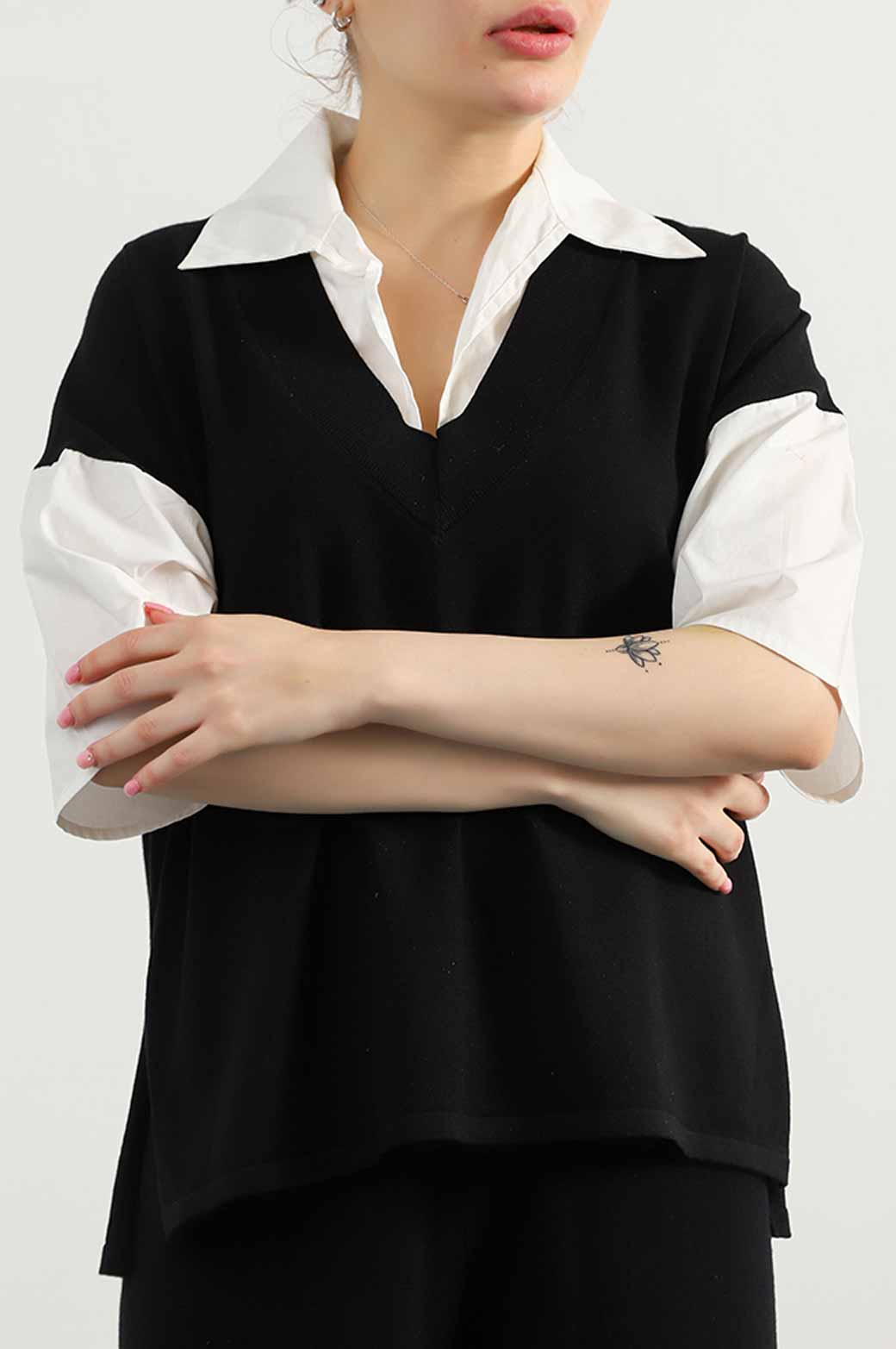 sweater with dress shirt underneath How To Wear A Sweater & Dress Shirt