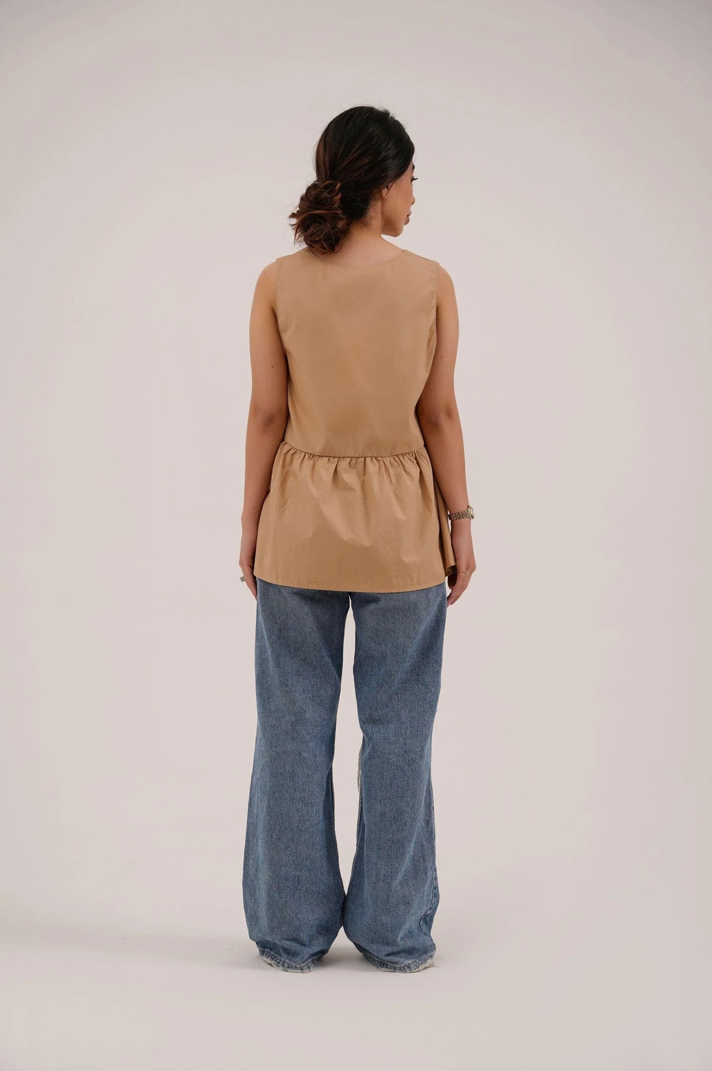 PEPLUM BLOUSE - BLOUSES