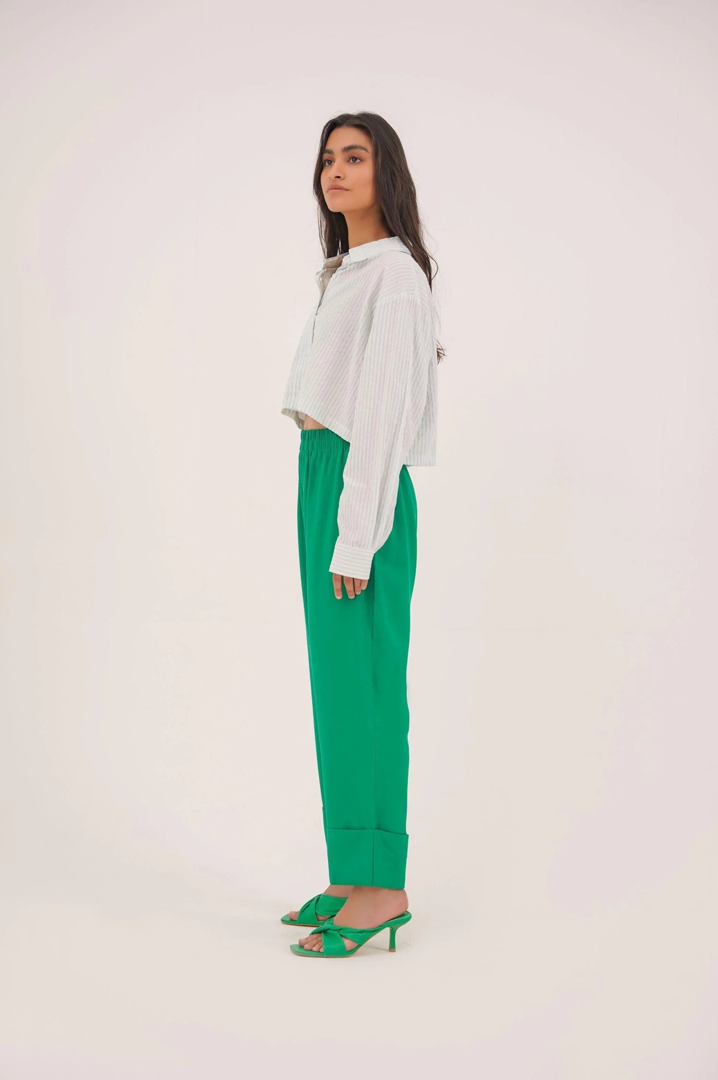 TURN-UP HEM PANT - PANTS