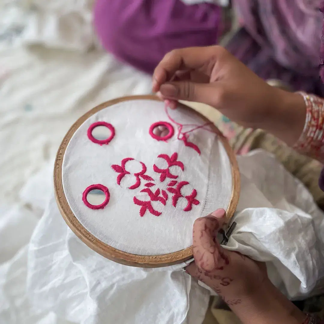 French knots and mirrors: The artisans of Alipur