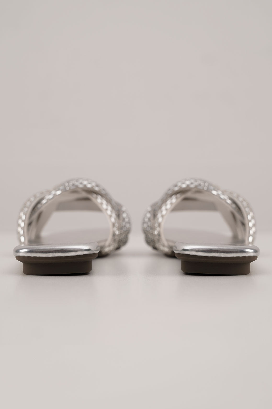 SILVER EMBELLISHED SLIDE