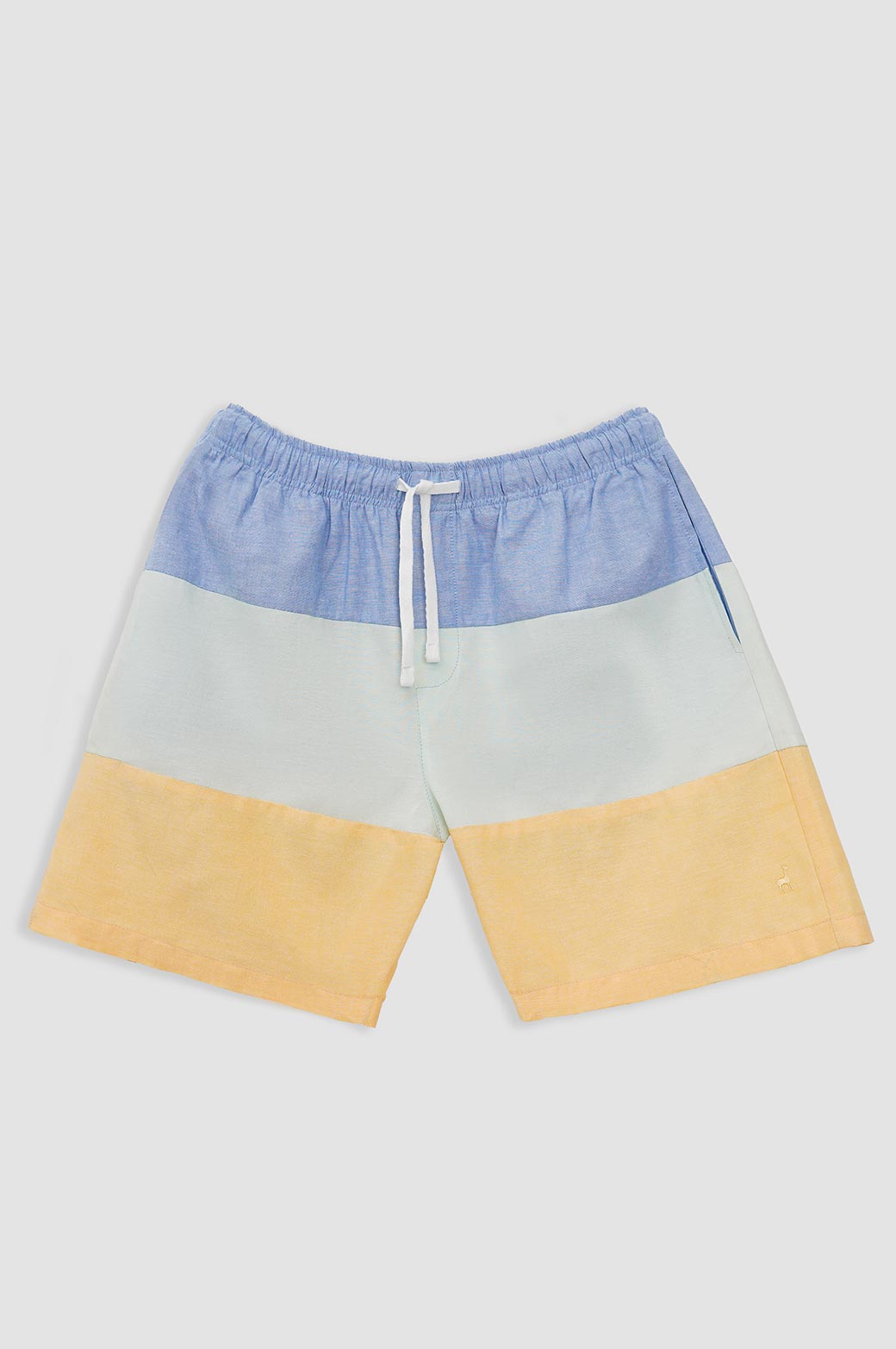 MULTI LAMA EMBLEM CHAMBREY SHORTS